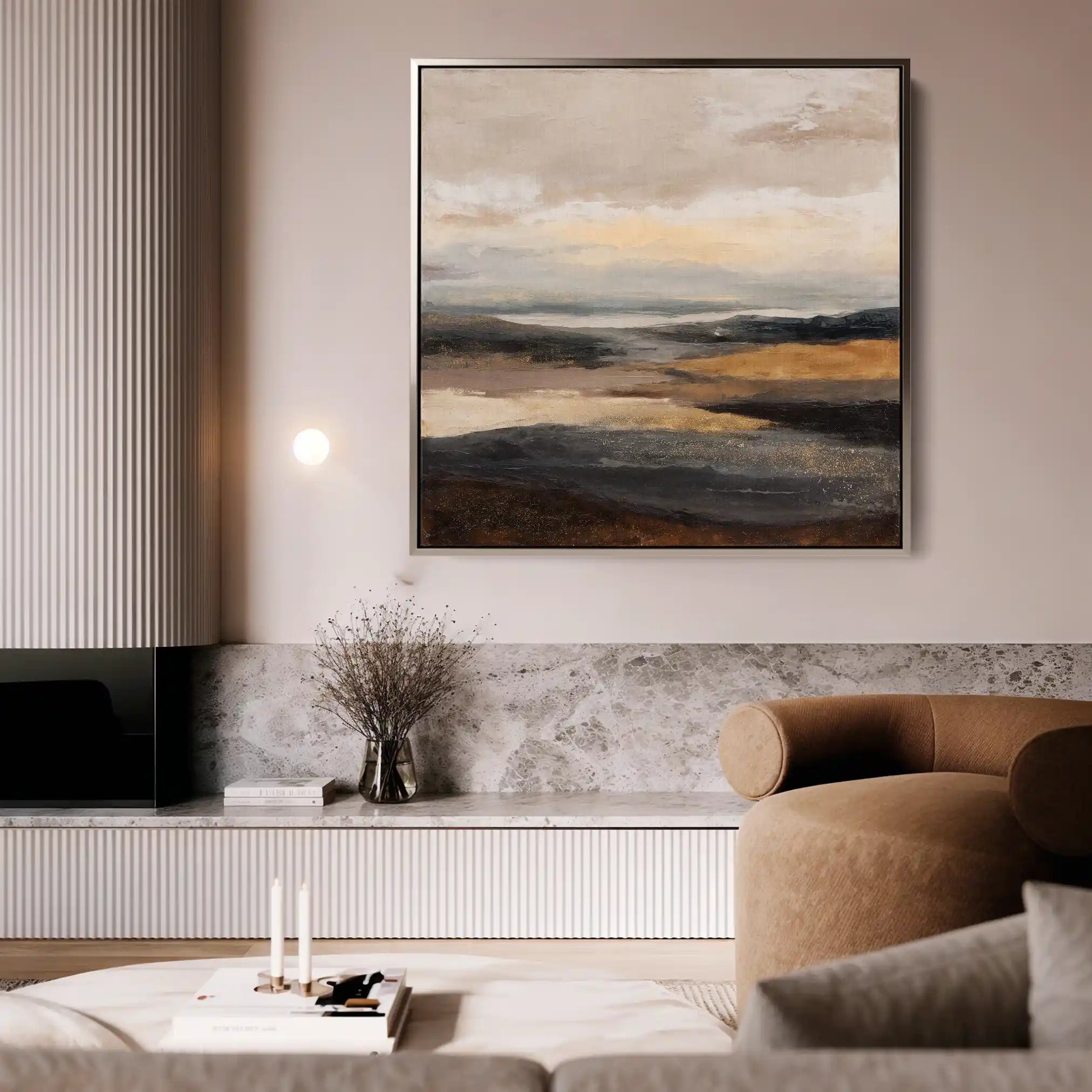 Abstract 876 Canvas Art 60 x 60 cm / Stretched on hidden frame