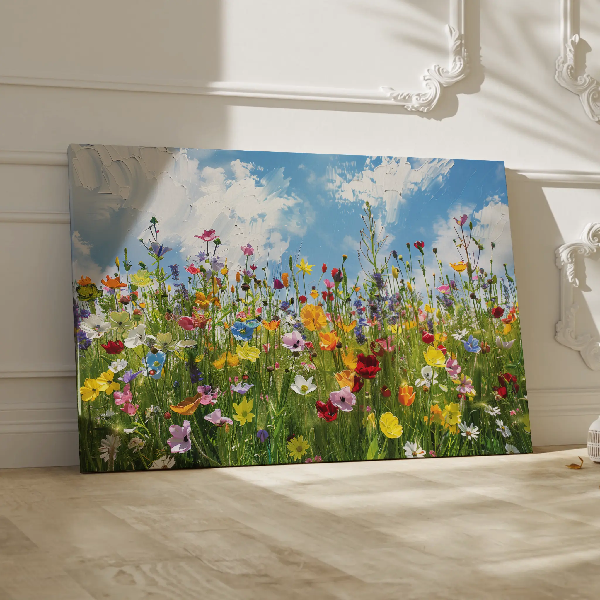 Floral Canvas Wall Art WAD876-F 90 x 60 cm / Stretched on hidden frame