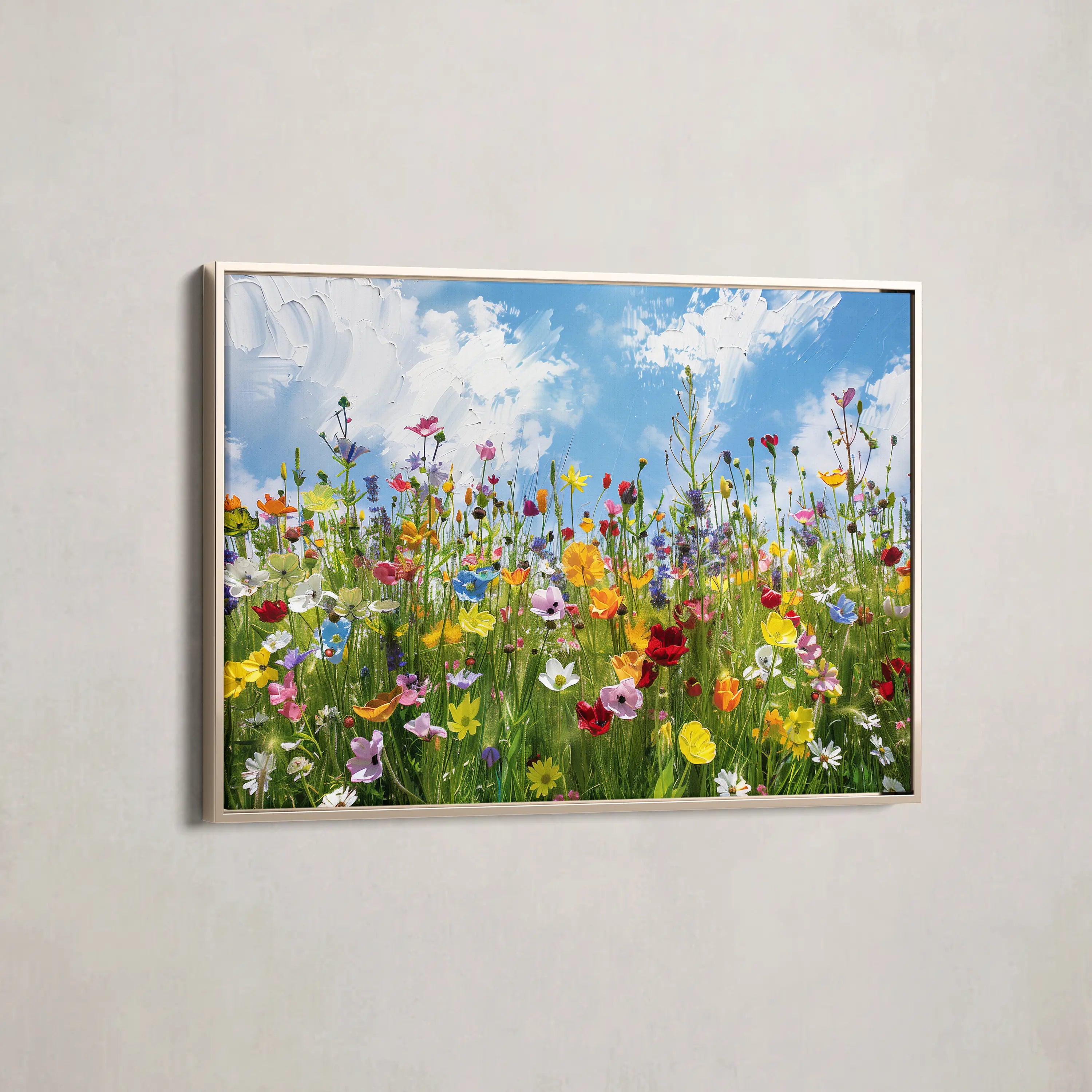 Floral Canvas Wall Art WAD876-F 90 x 60 cm / Stretched on hidden frame