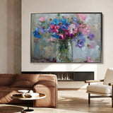 Floral Canvas Wall Art WAD877-F 90 x 60 cm / Stretched on hidden frame