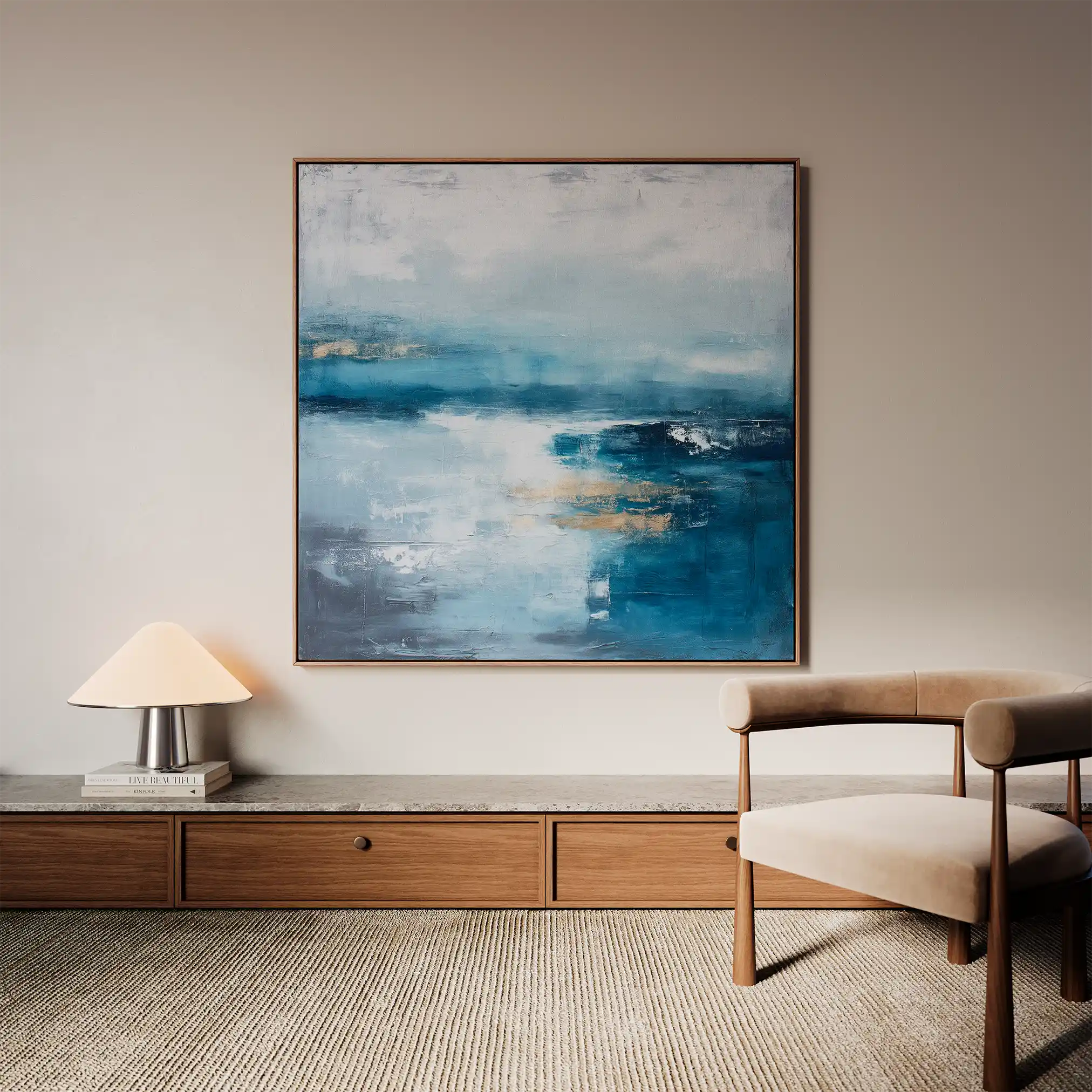 Abstract 878 Canvas Art 60 x 60 cm / Stretched on hidden frame