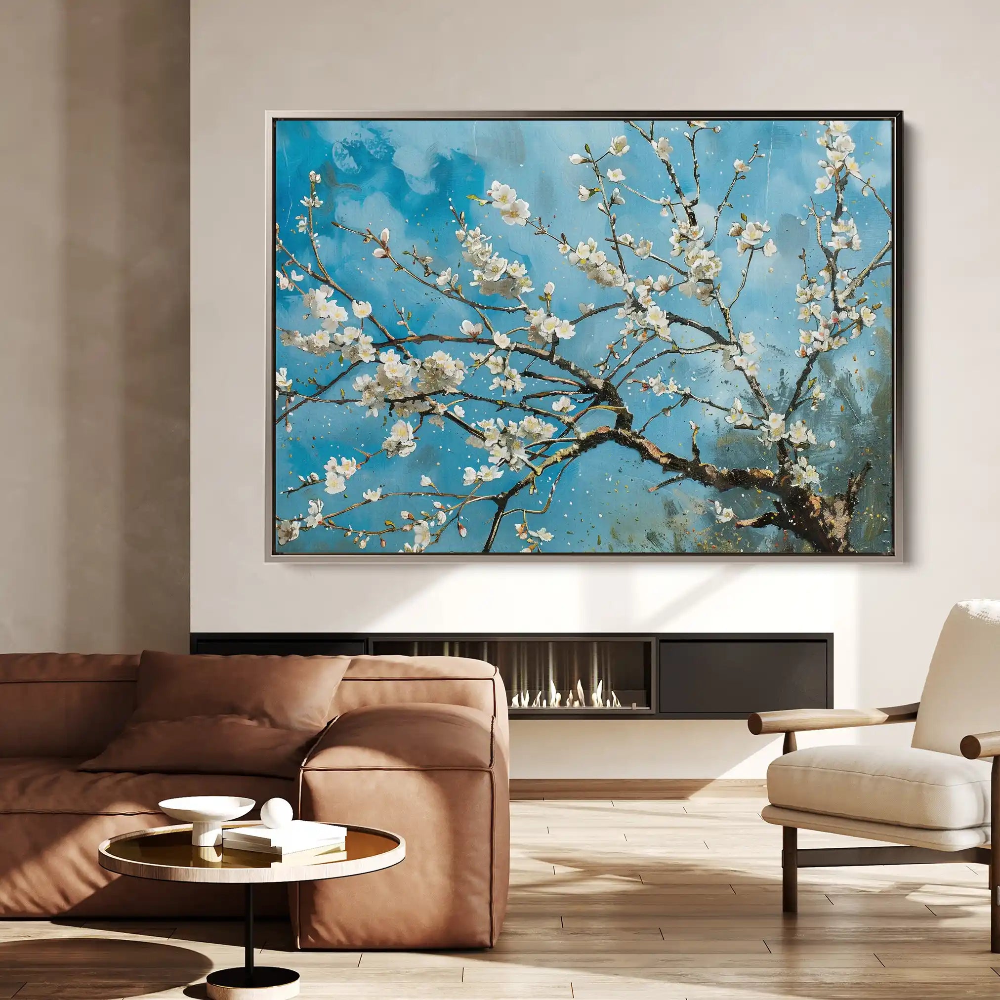 Floral Canvas Wall Art WAD878-F 90 x 60 cm / Stretched on hidden frame