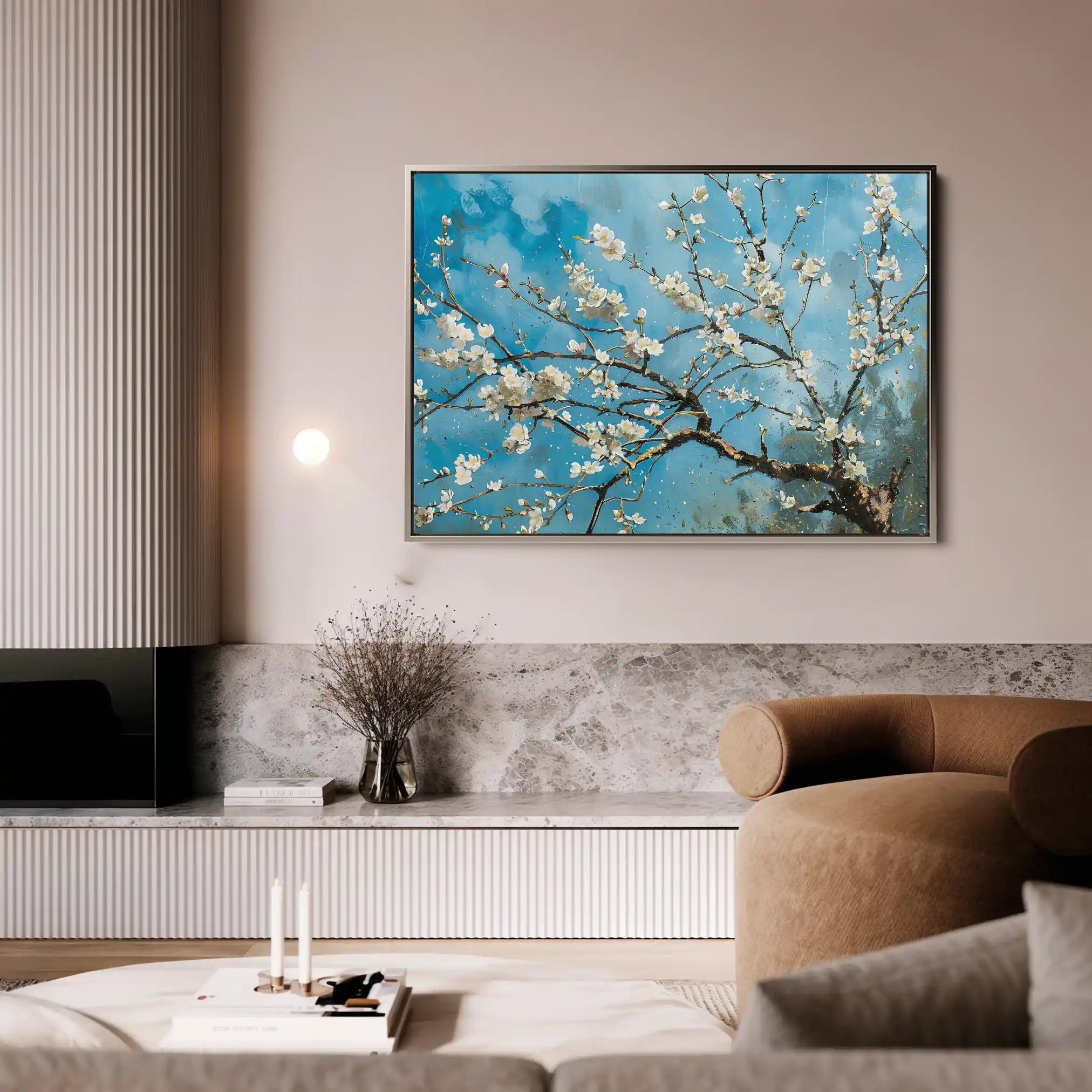 Floral Canvas Wall Art WAD878-F 90 x 60 cm / Stretched on hidden frame