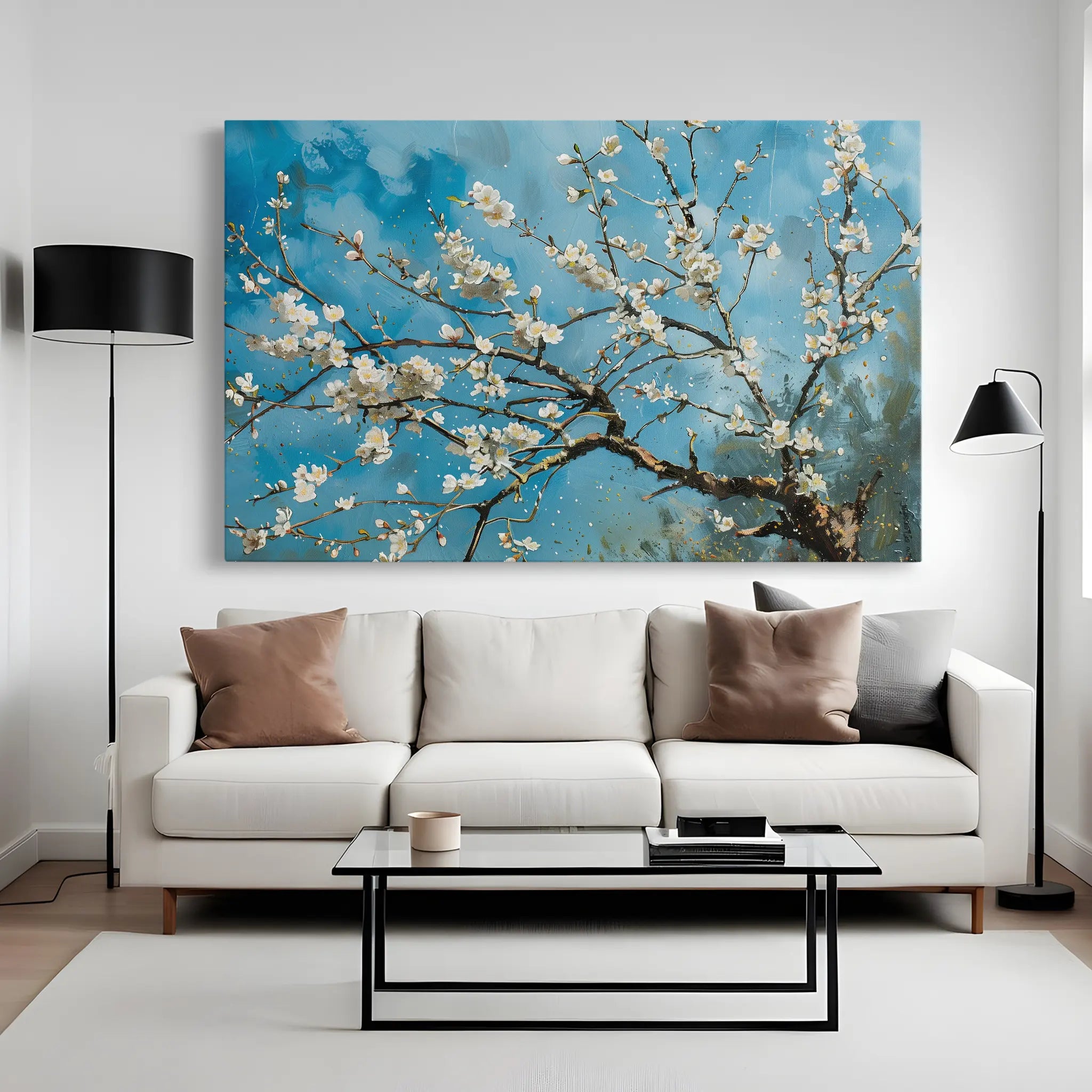 Floral Canvas Wall Art WAD878-F 90 x 60 cm / Stretched on hidden frame