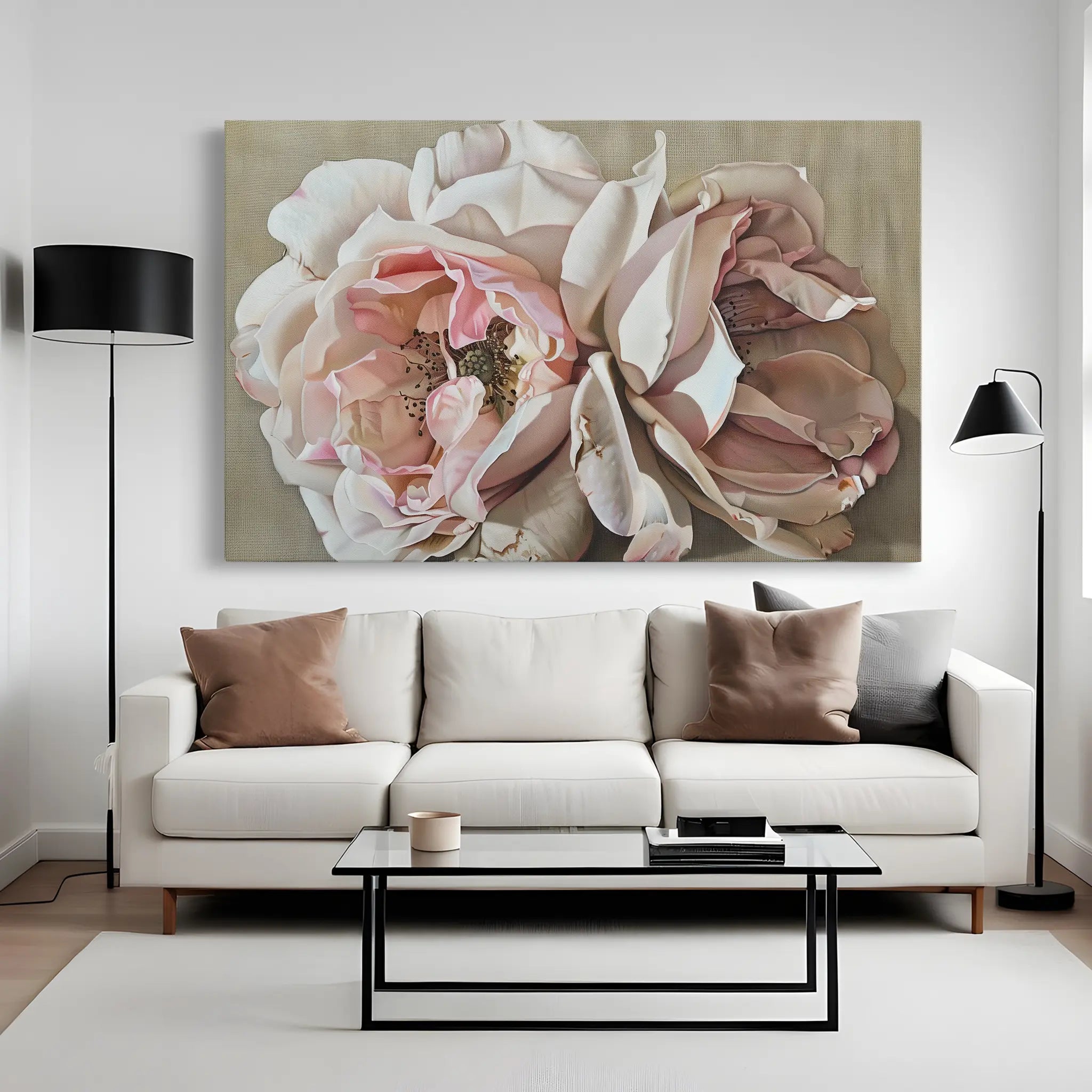 Floral Canvas Wall Art WAD879-F 90 x 60 cm / Stretched on hidden frame