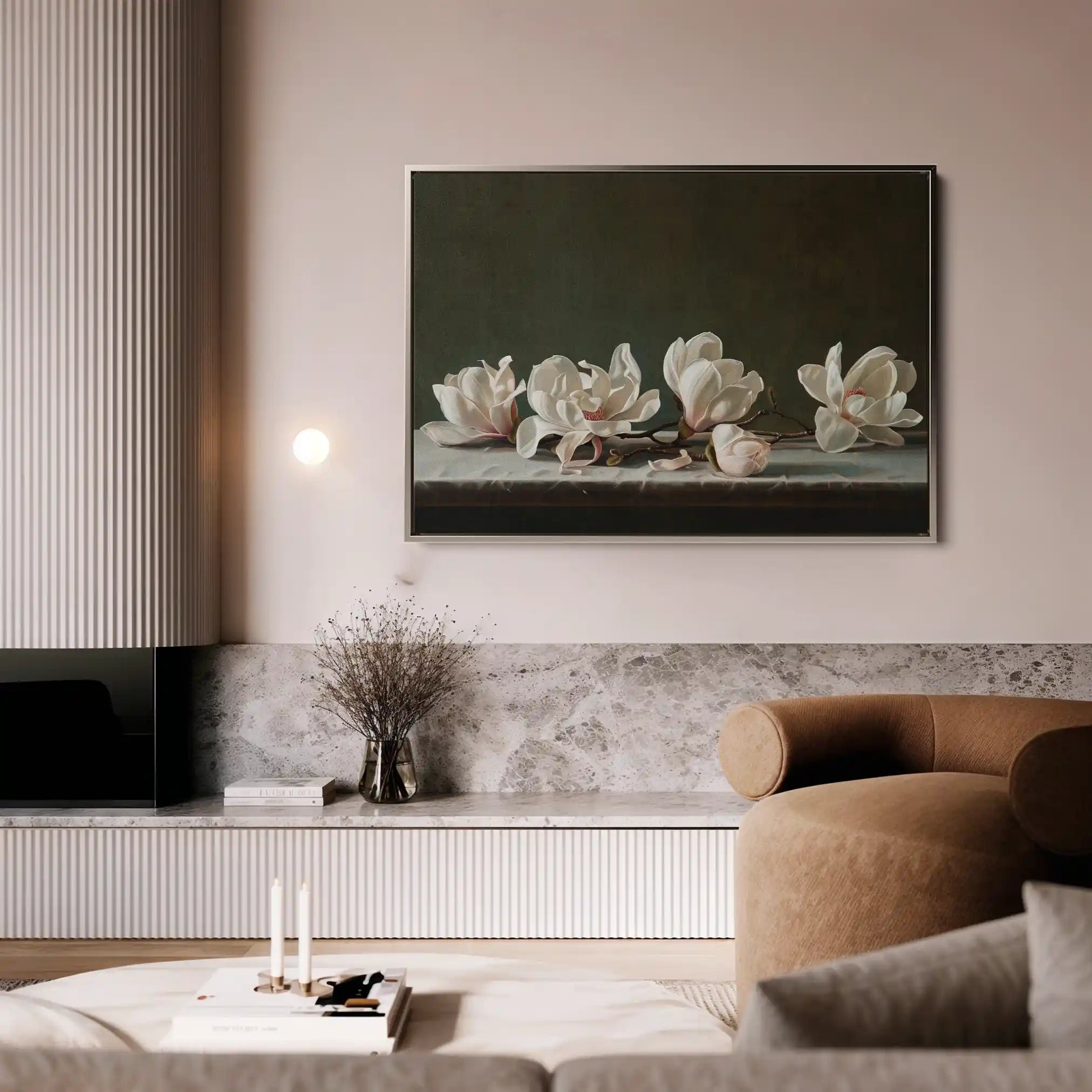 Floral Canvas Wall Art WAD880-F 90 x 60 cm / Stretched on hidden frame