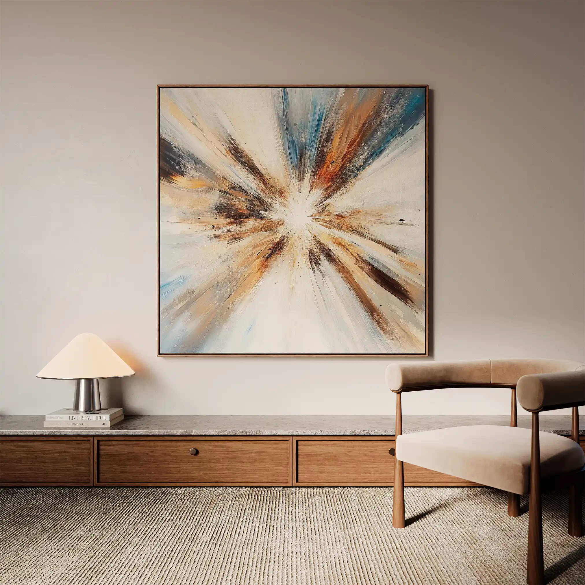 Abstract 882 Canvas Art 60 x 60 cm / Stretched on hidden frame