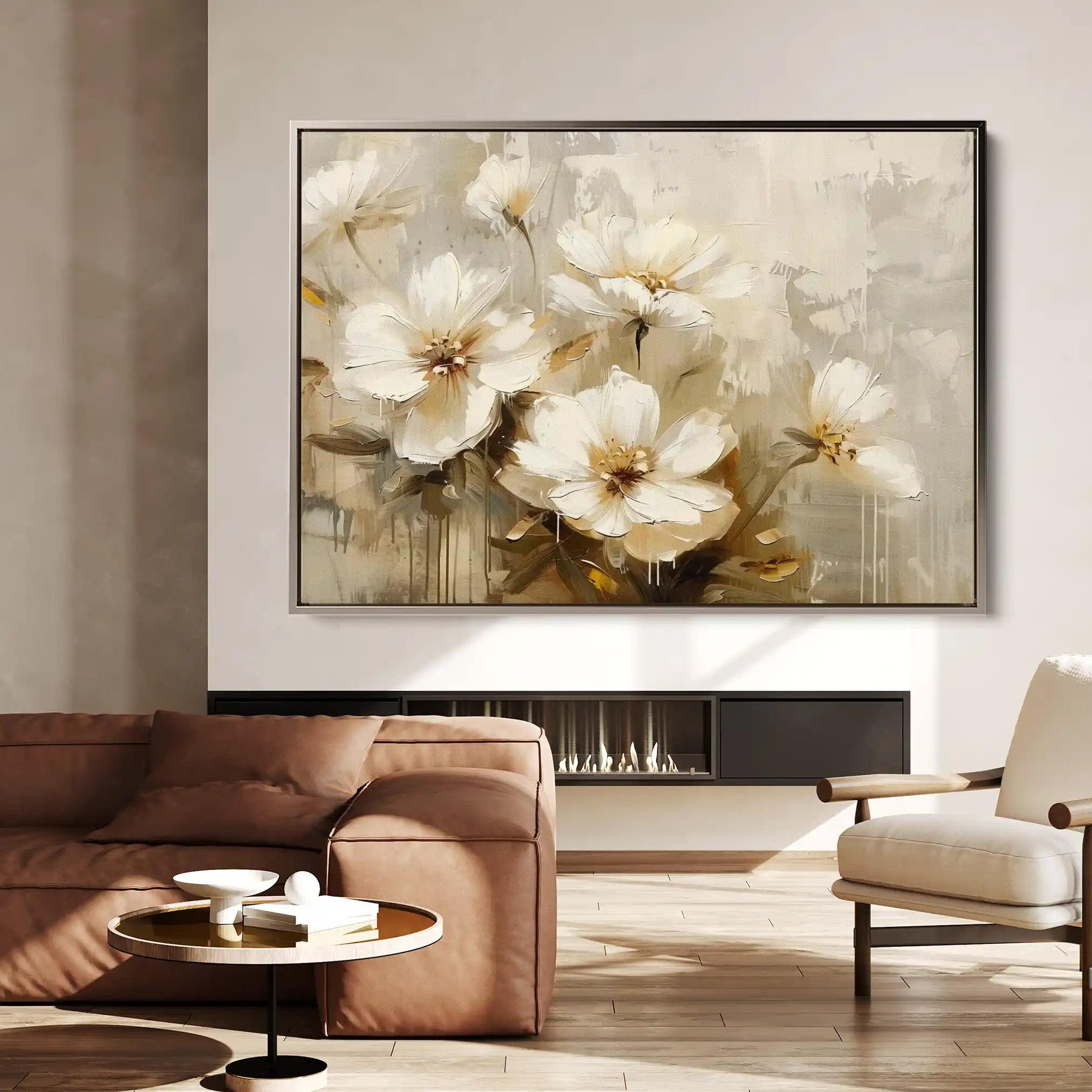 Floral Canvas Wall Art WAD883-F 90 x 60 cm / Stretched on hidden frame