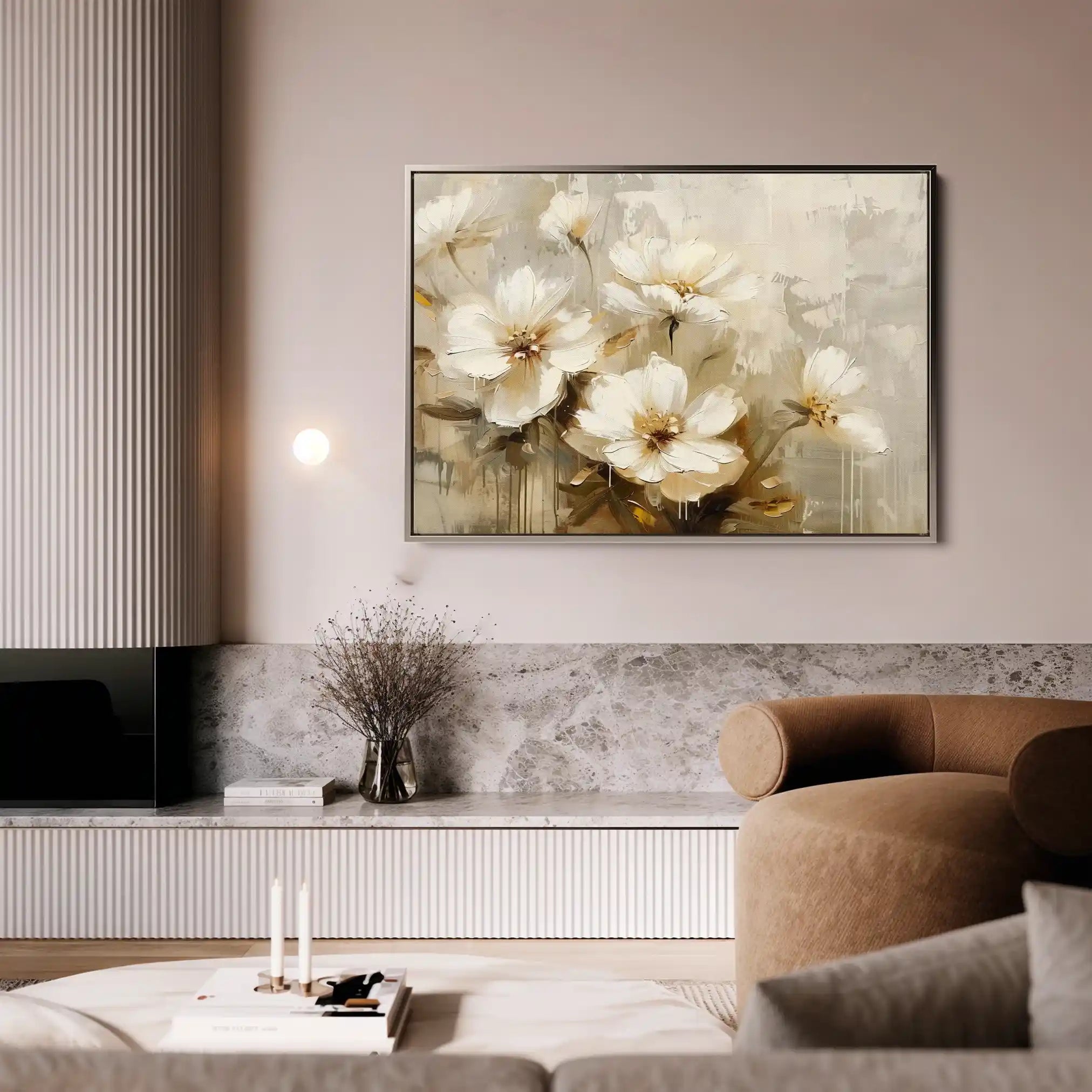 Floral Canvas Wall Art WAD883-F 90 x 60 cm / Stretched on hidden frame