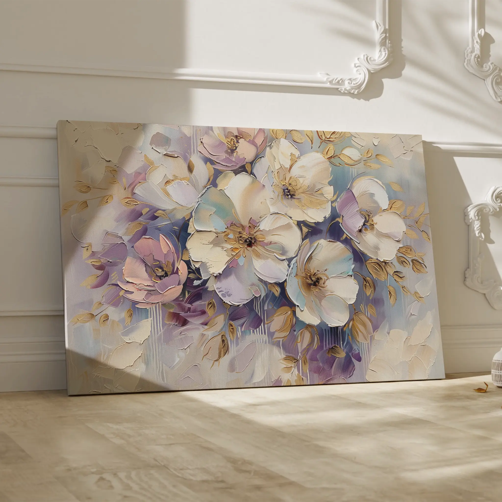 Floral Canvas Wall Art WAD884-F 90 x 60 cm / Stretched on hidden frame