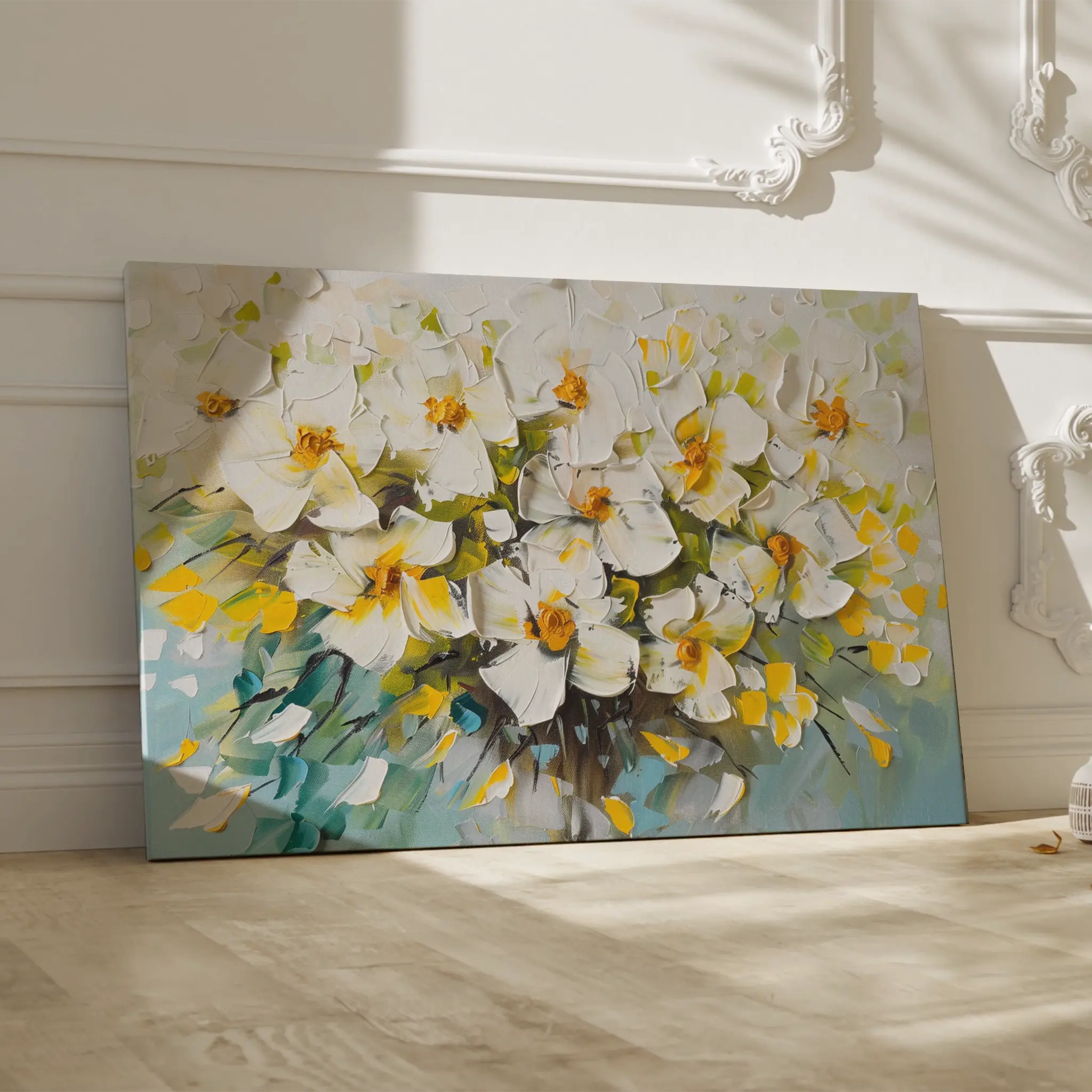 Floral Canvas Wall Art WAD885-F 90 x 60 cm / Stretched on hidden frame