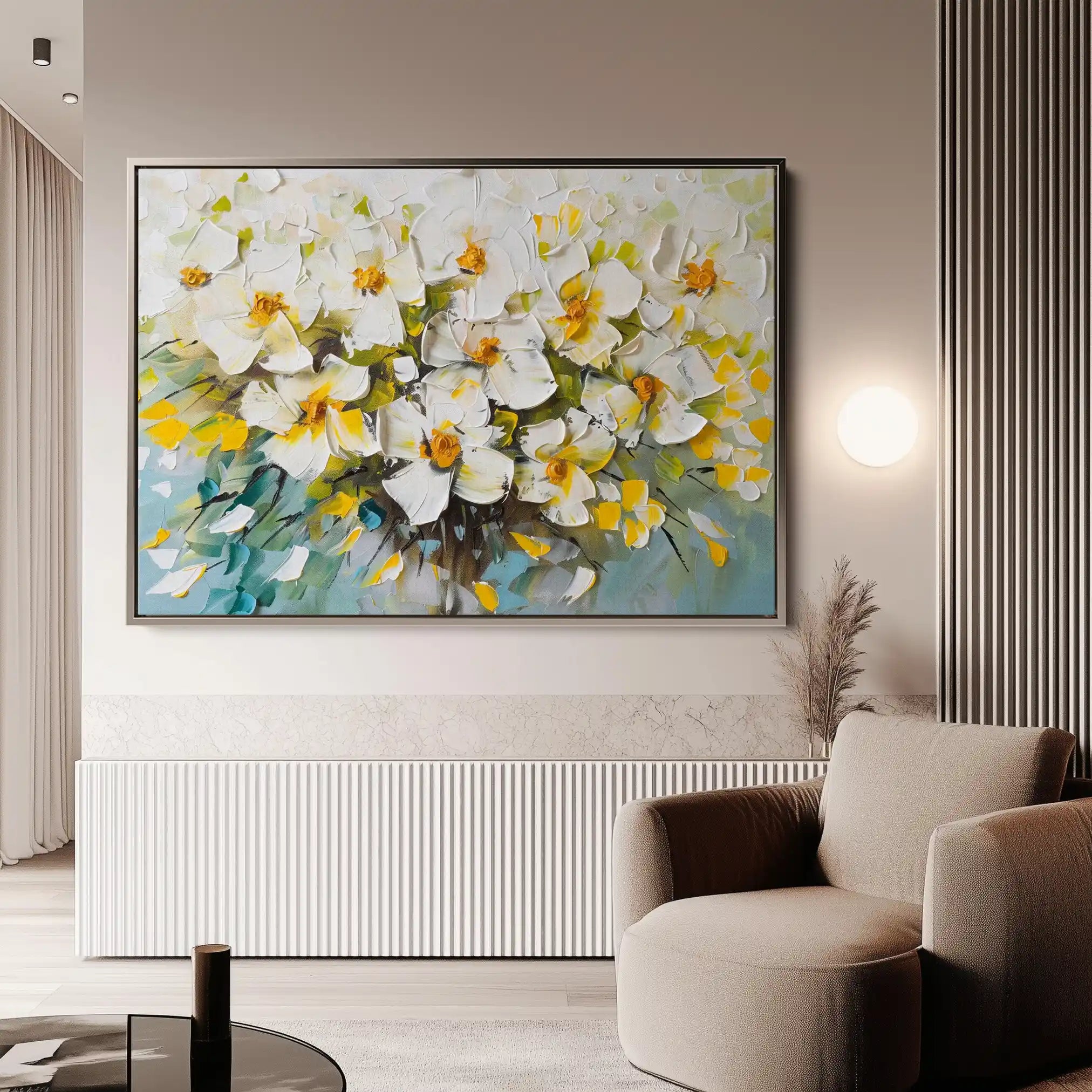 Floral Canvas Wall Art WAD885-F 90 x 60 cm / Stretched on hidden frame