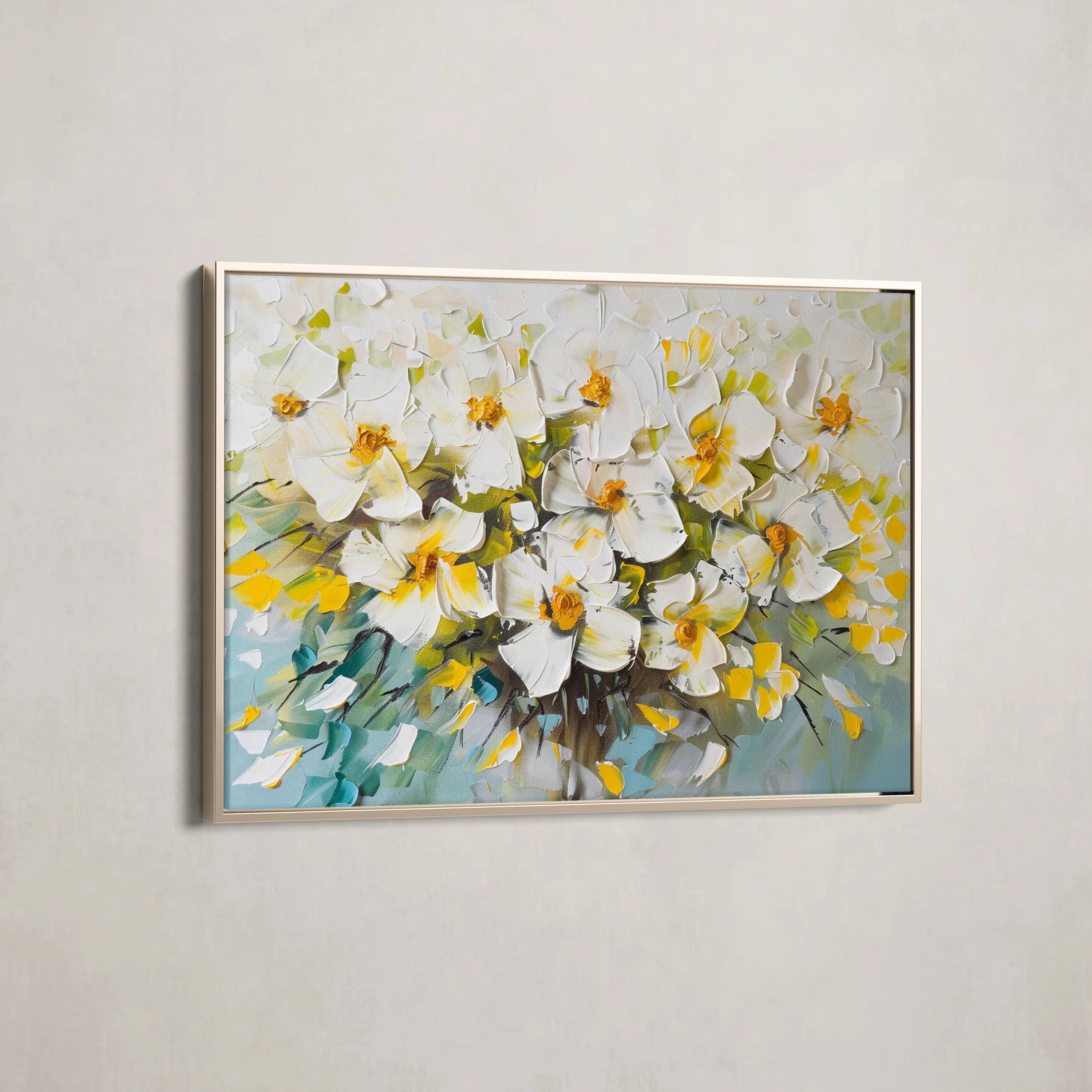 Floral Canvas Wall Art WAD885-F 90 x 60 cm / Stretched on hidden frame