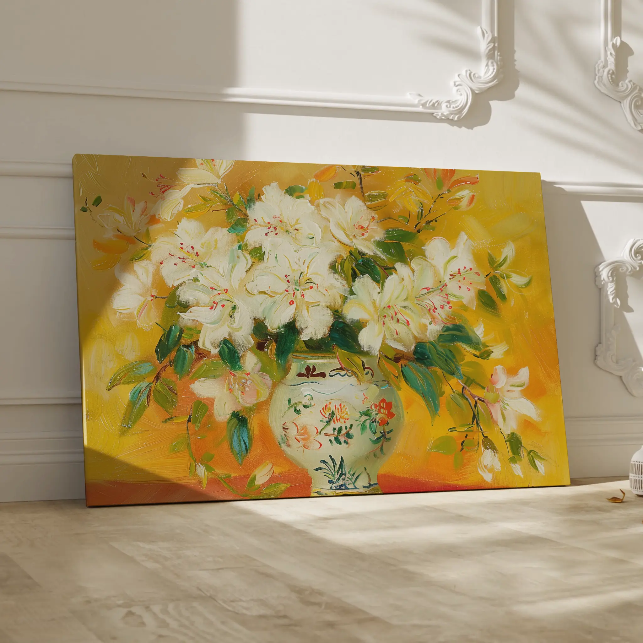 Floral Canvas Wall Art WAD886-F 90 x 60 cm / Stretched on hidden frame