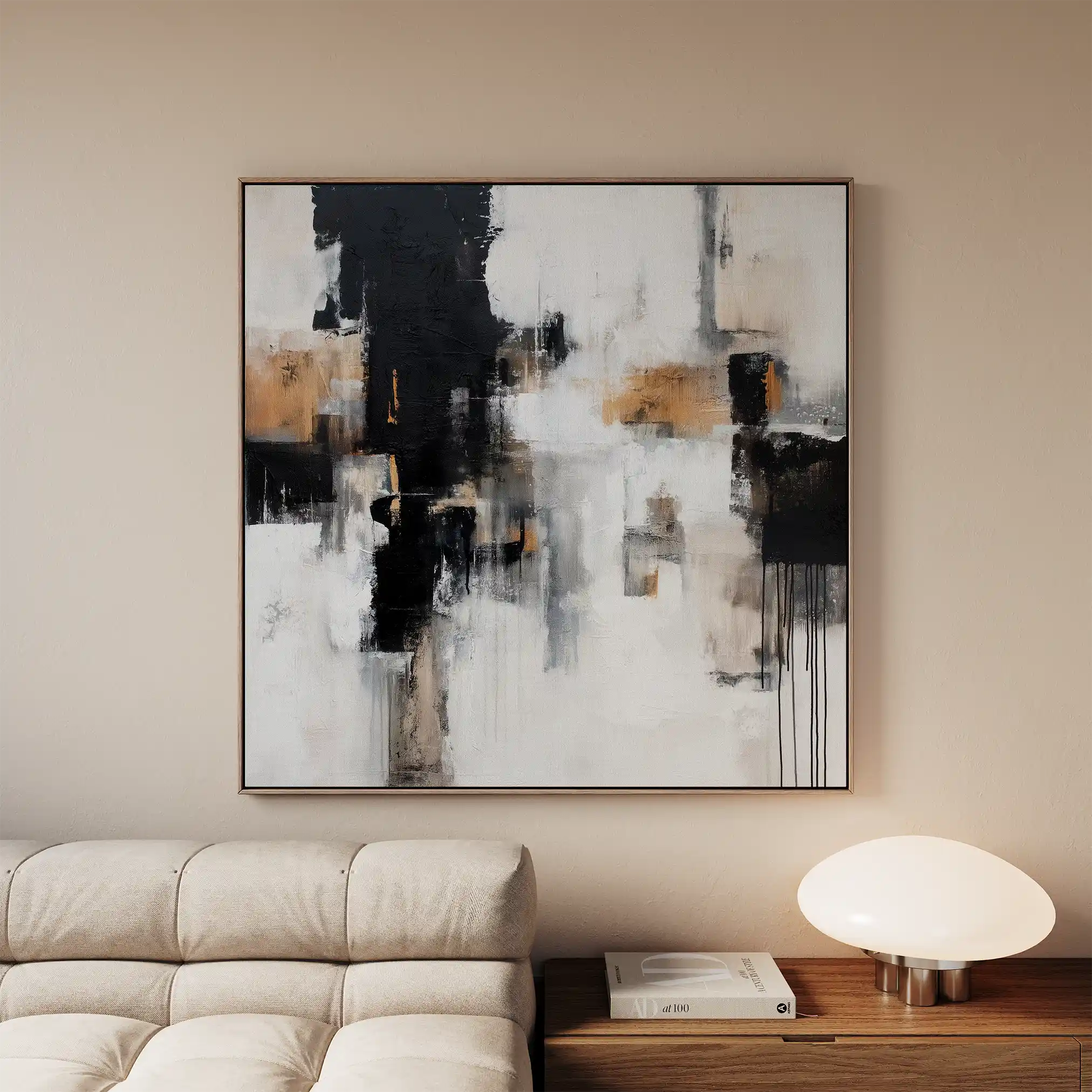 Abstract 887 Canvas Art 60 x 60 cm / Stretched on hidden frame