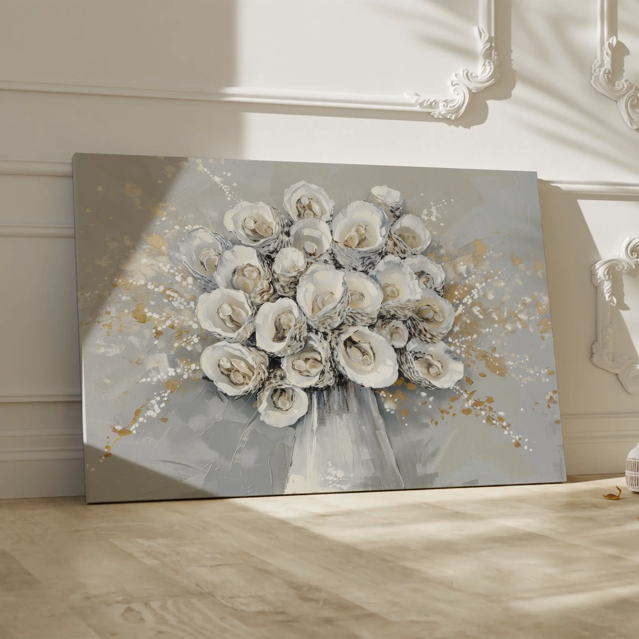 Floral Canvas Wall Art WAD887-F 90 x 60 cm / Stretched on hidden frame