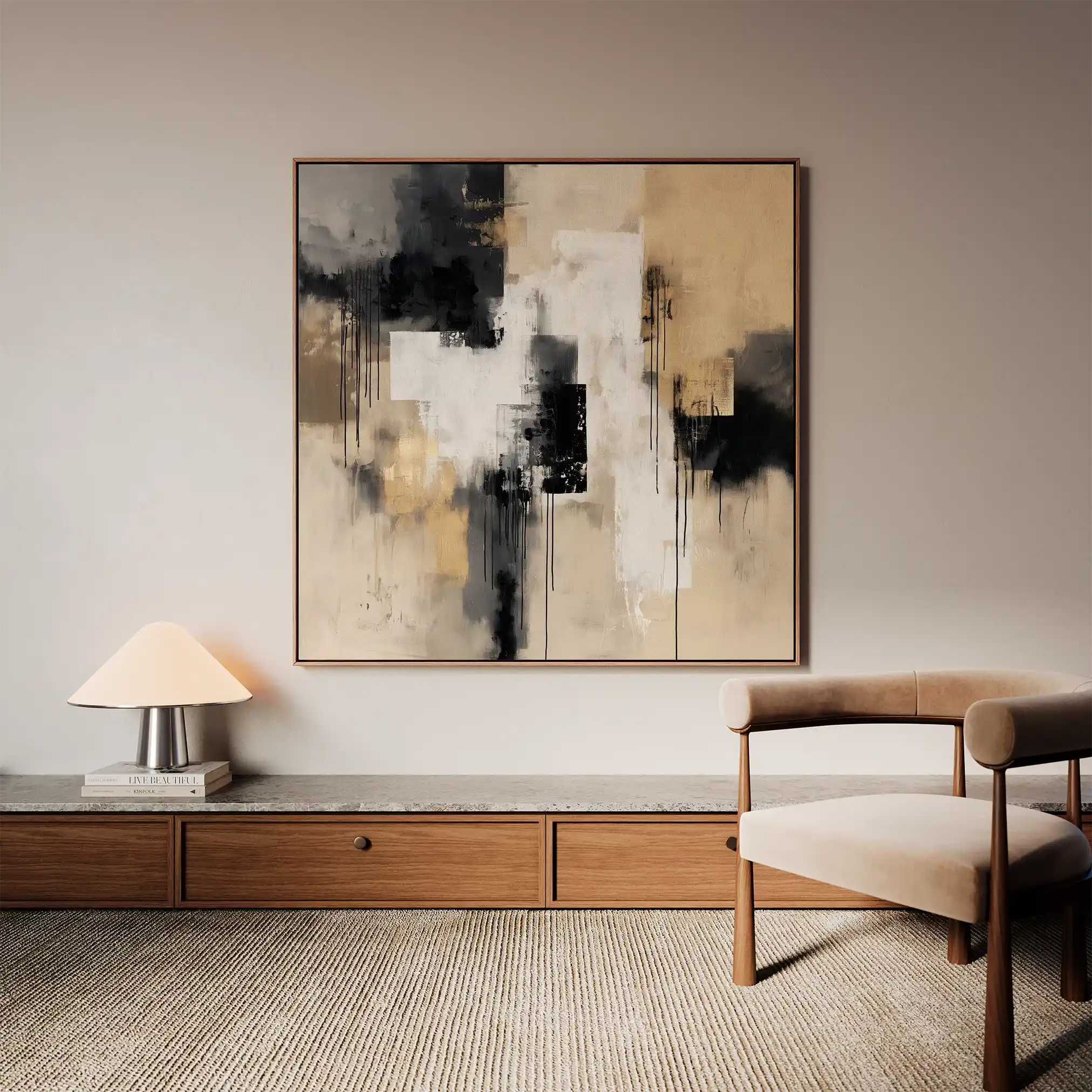 Abstract 888 Canvas Art 60 x 60 cm / Stretched on hidden frame
