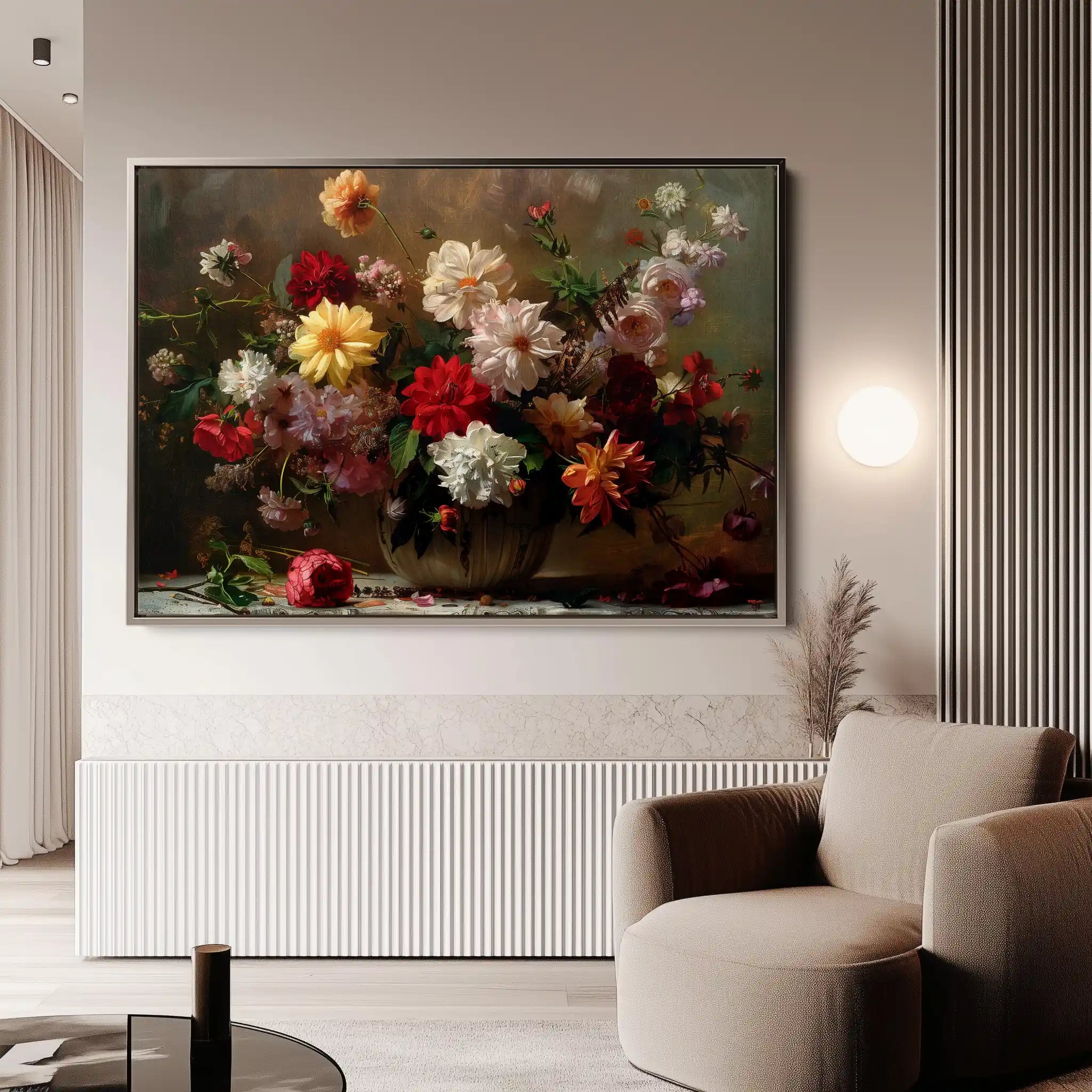 Floral Canvas Wall Art WAD888-F 90 x 60 cm / Stretched on hidden frame