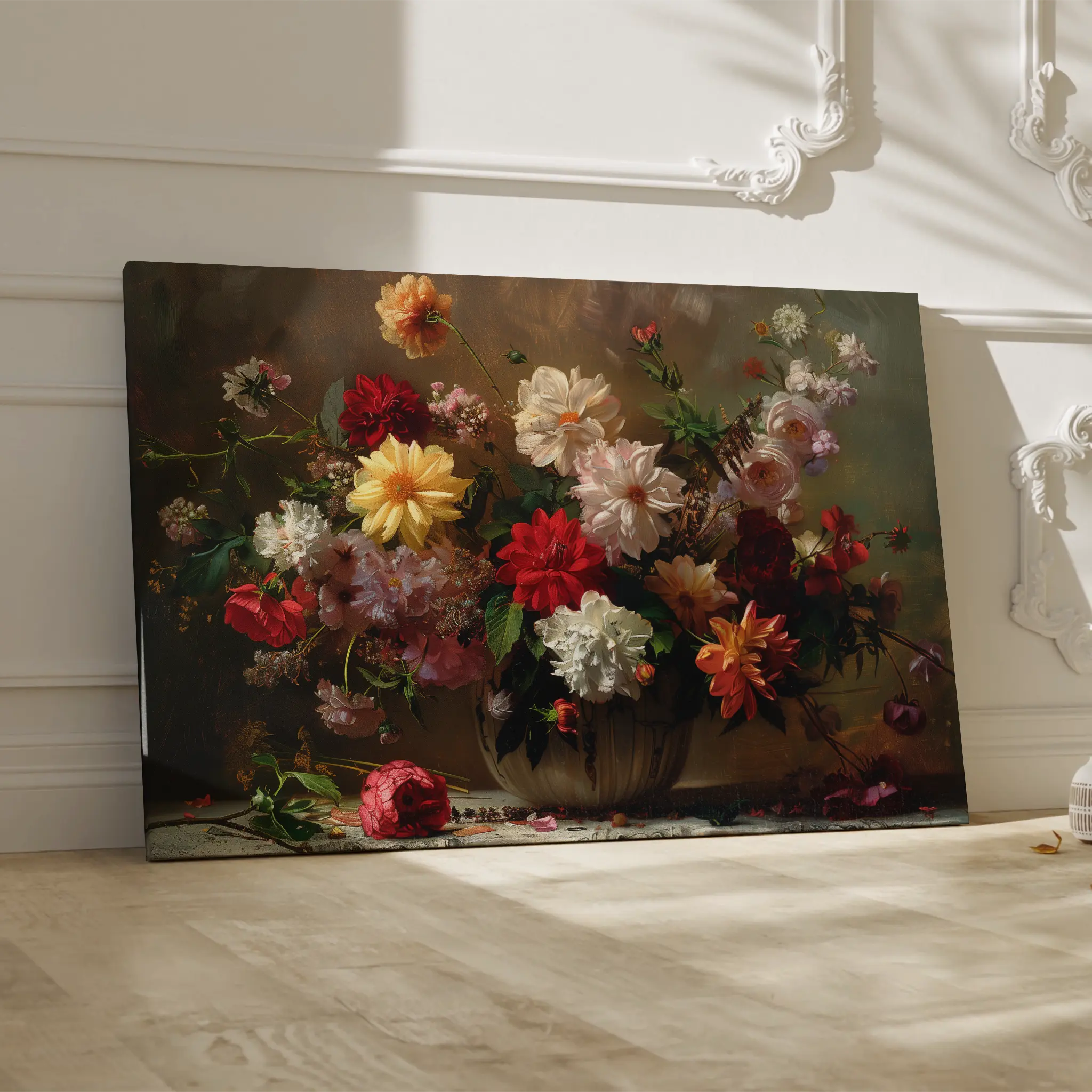 Floral Canvas Wall Art WAD888-F 90 x 60 cm / Stretched on hidden frame