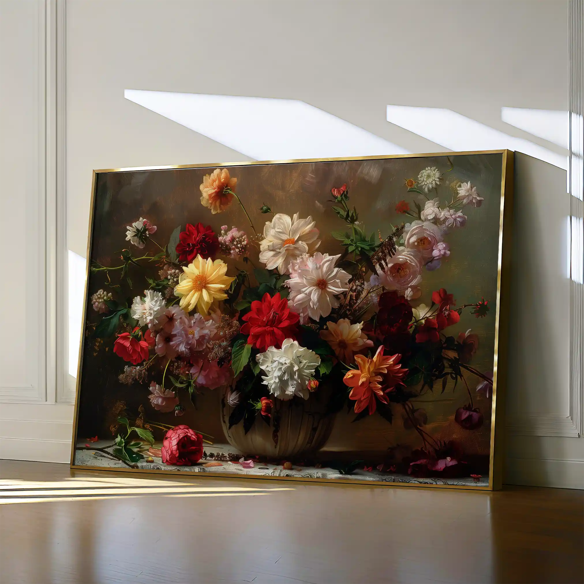 Floral Canvas Wall Art WAD888-F 90 x 60 cm / Stretched on hidden frame