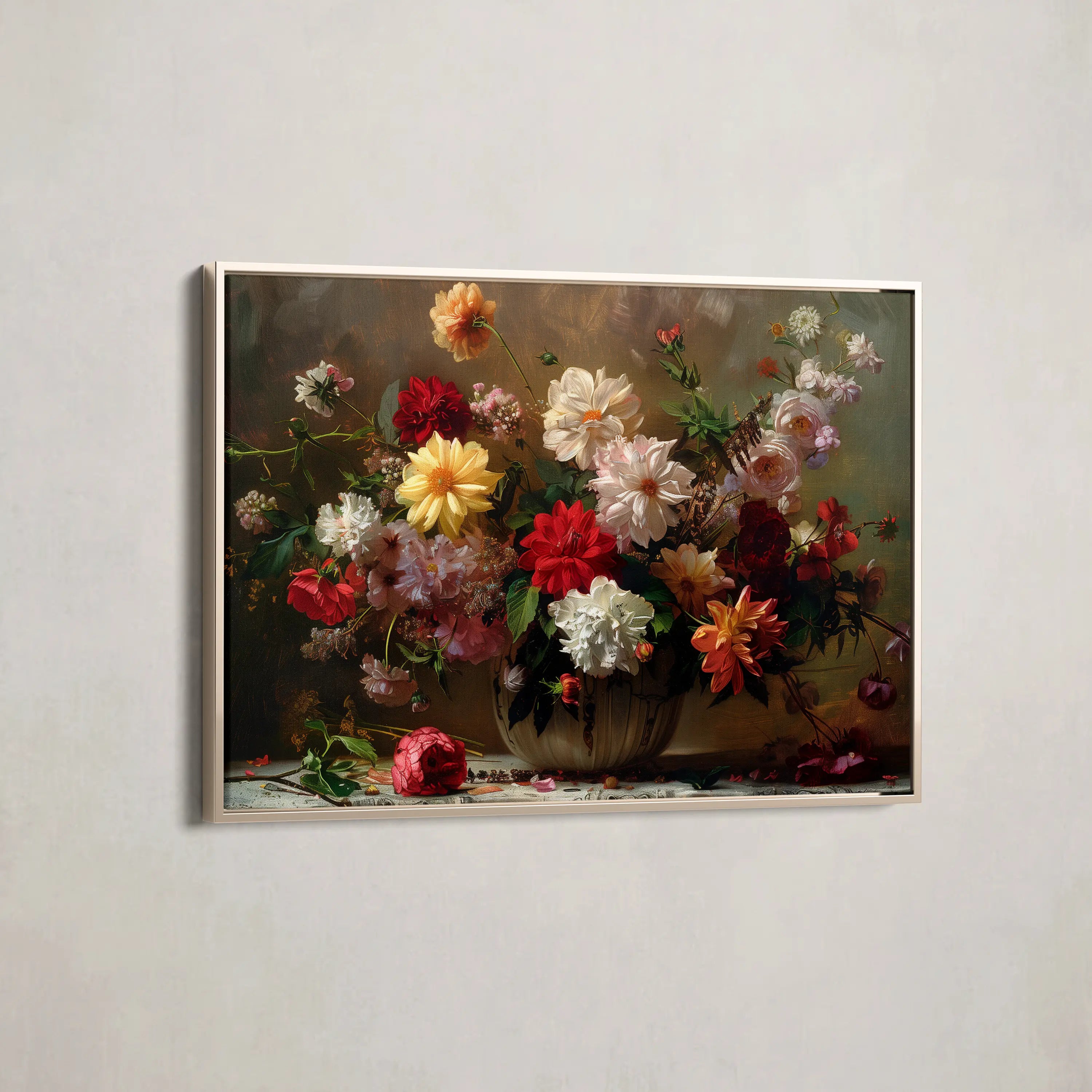 Floral Canvas Wall Art WAD888-F 90 x 60 cm / Stretched on hidden frame