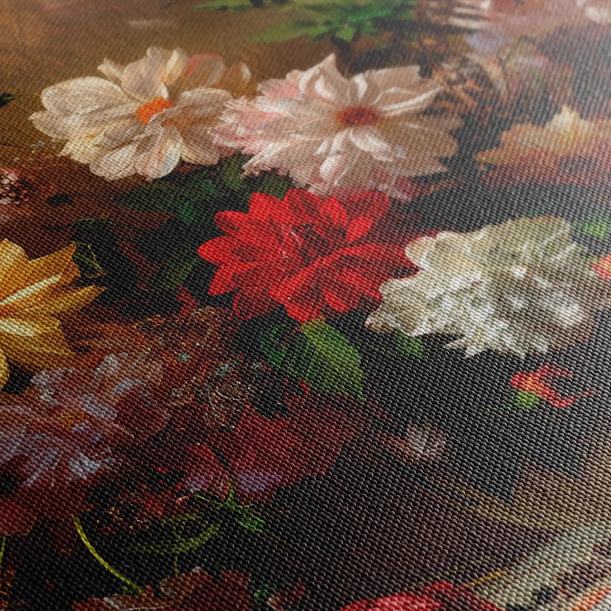 Floral Canvas Wall Art WAD888-F 90 x 60 cm / Stretched on hidden frame