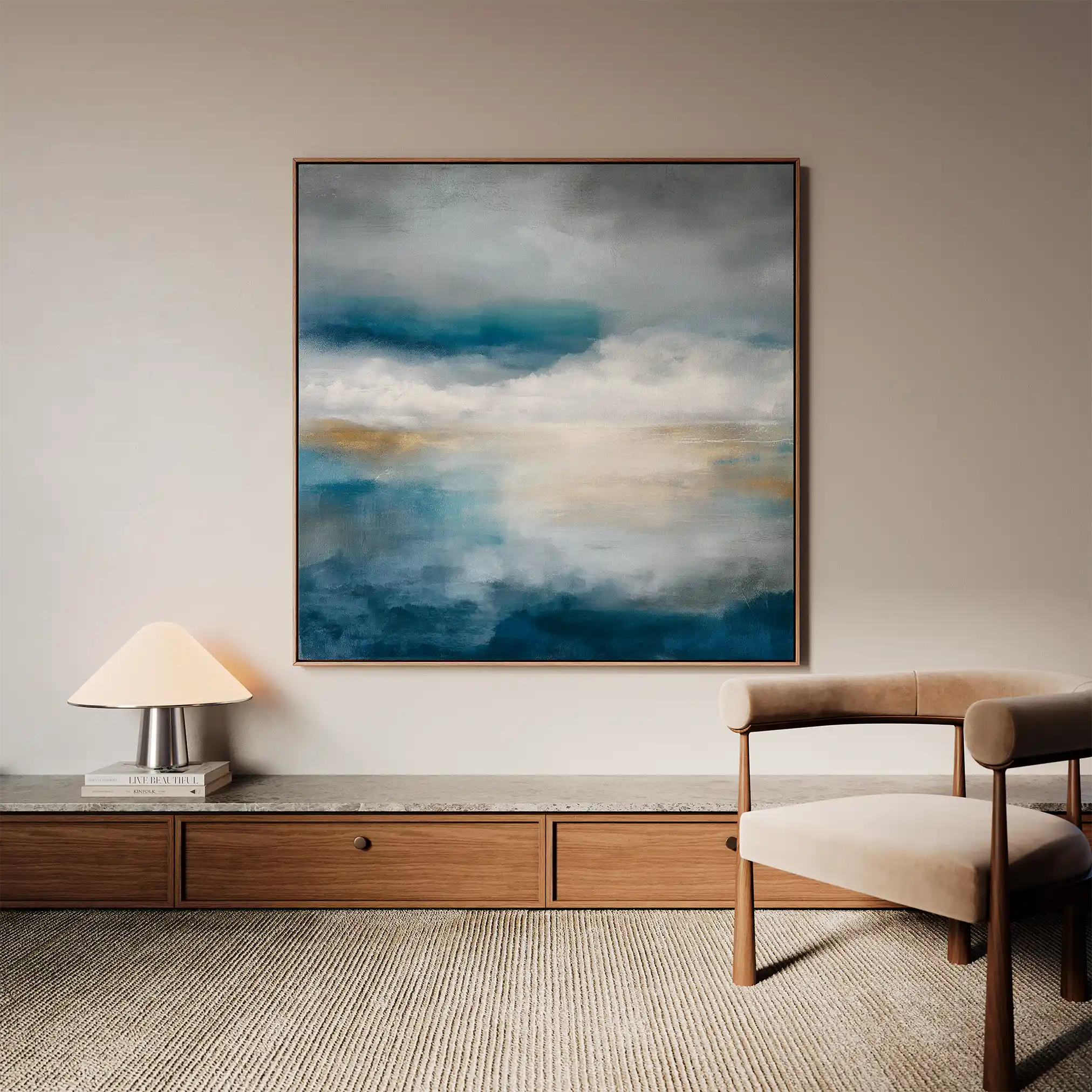 Abstract 889 Canvas Art 60 x 60 cm / Stretched on hidden frame