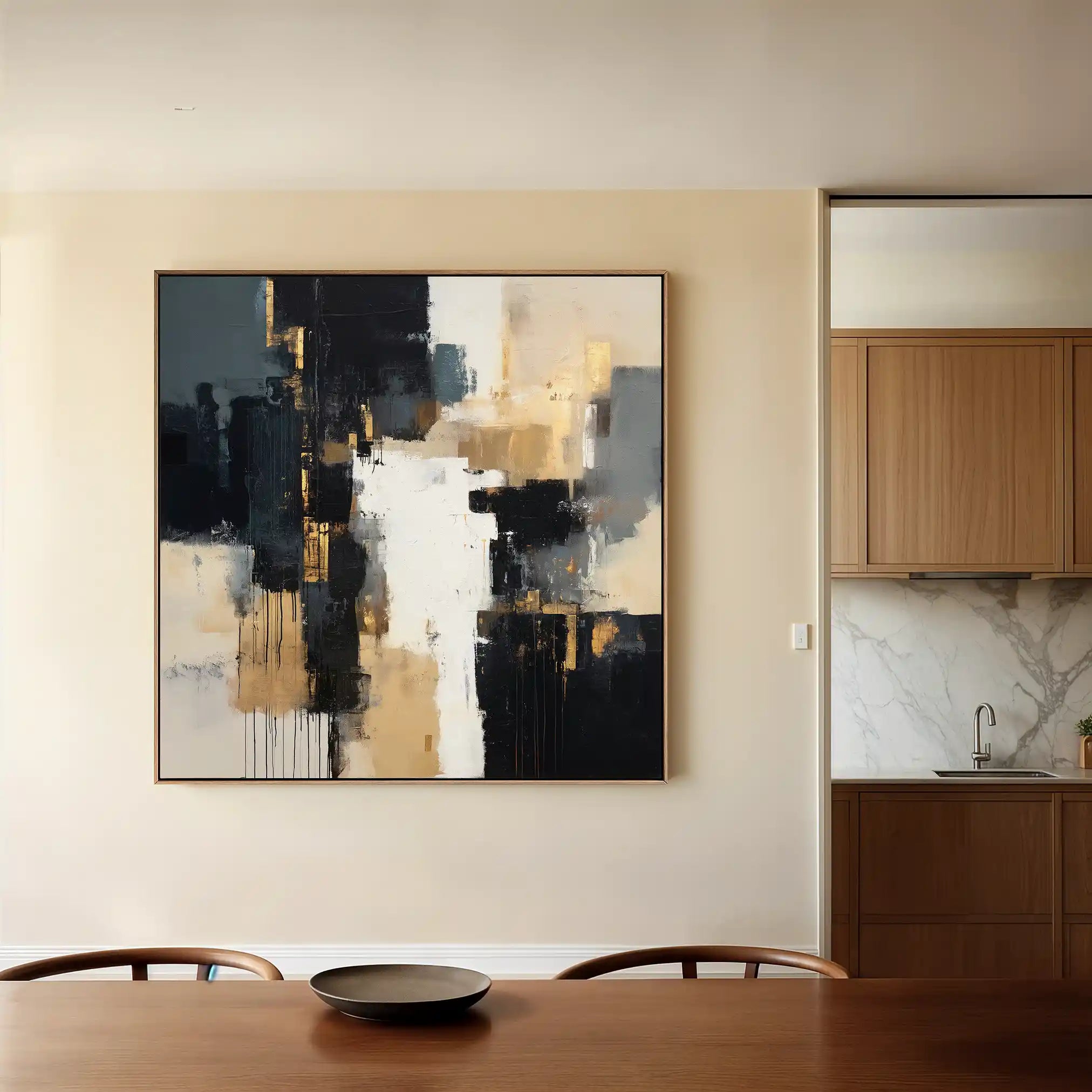 Abstract 890 Canvas Art 60 x 60 cm / Stretched on hidden frame