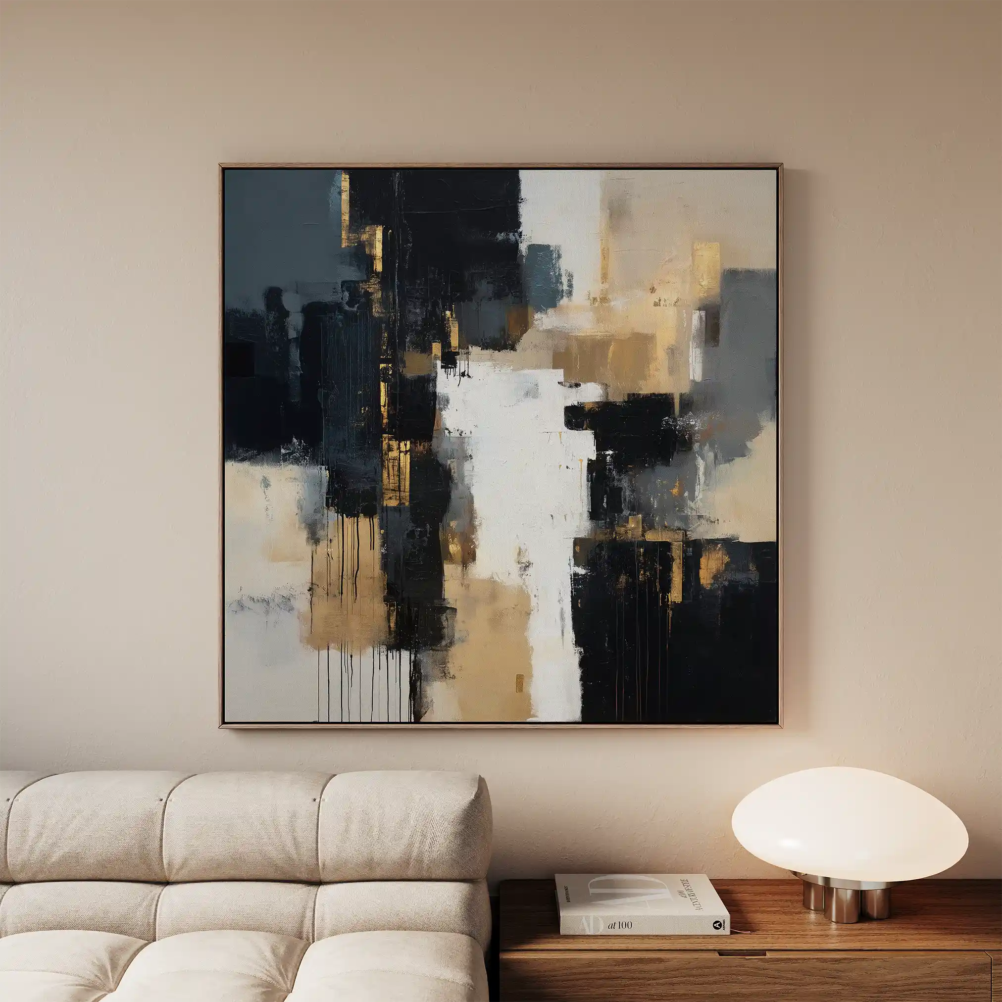 Abstract 890 Canvas Art 60 x 60 cm / Stretched on hidden frame