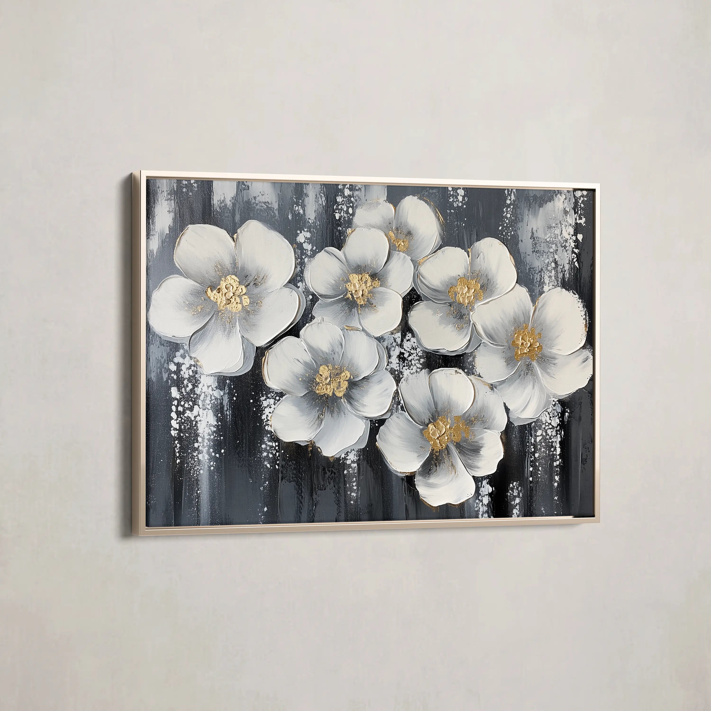 Floral Canvas Wall Art WAD890-F 90 x 60 cm / Stretched on hidden frame