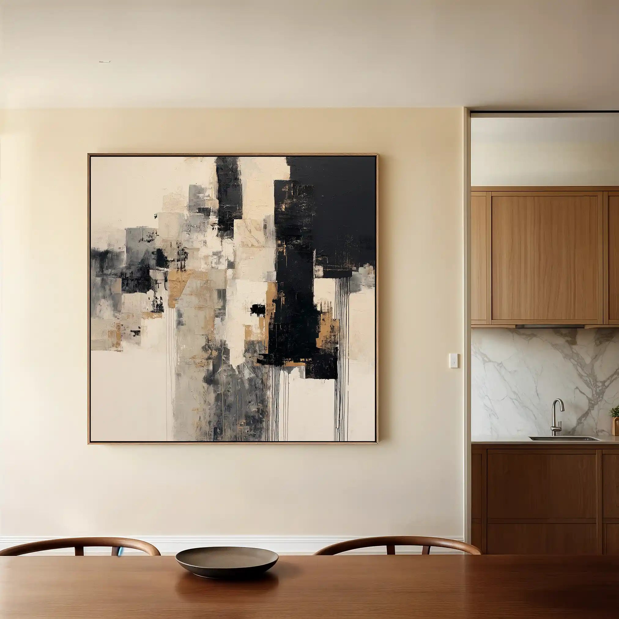 Abstract 891 Canvas Art 60 x 60 cm / Stretched on hidden frame