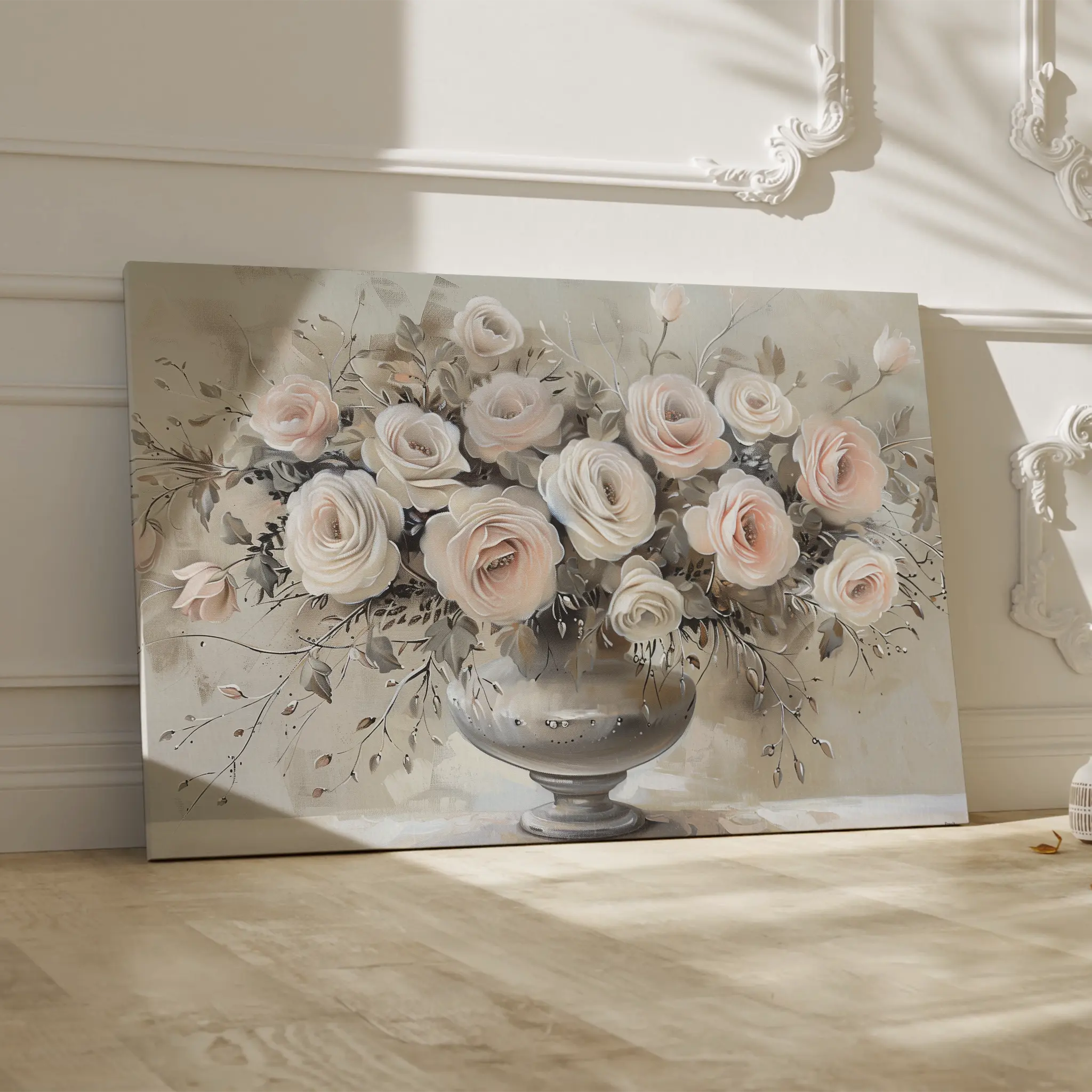 Floral Canvas Wall Art WAD891-F 90 x 60 cm / Stretched on hidden frame