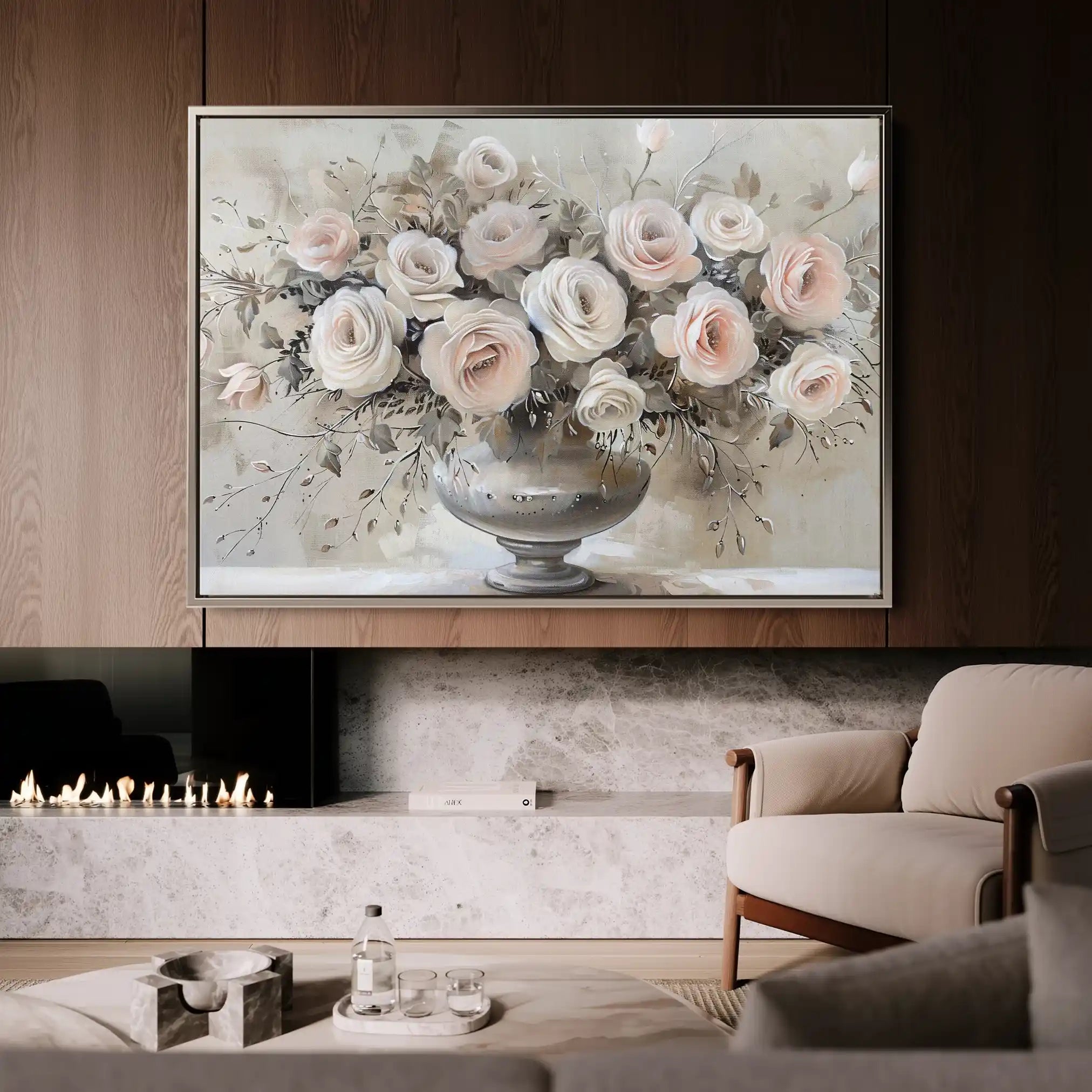 Floral Canvas Wall Art WAD891-F 90 x 60 cm / Stretched on hidden frame