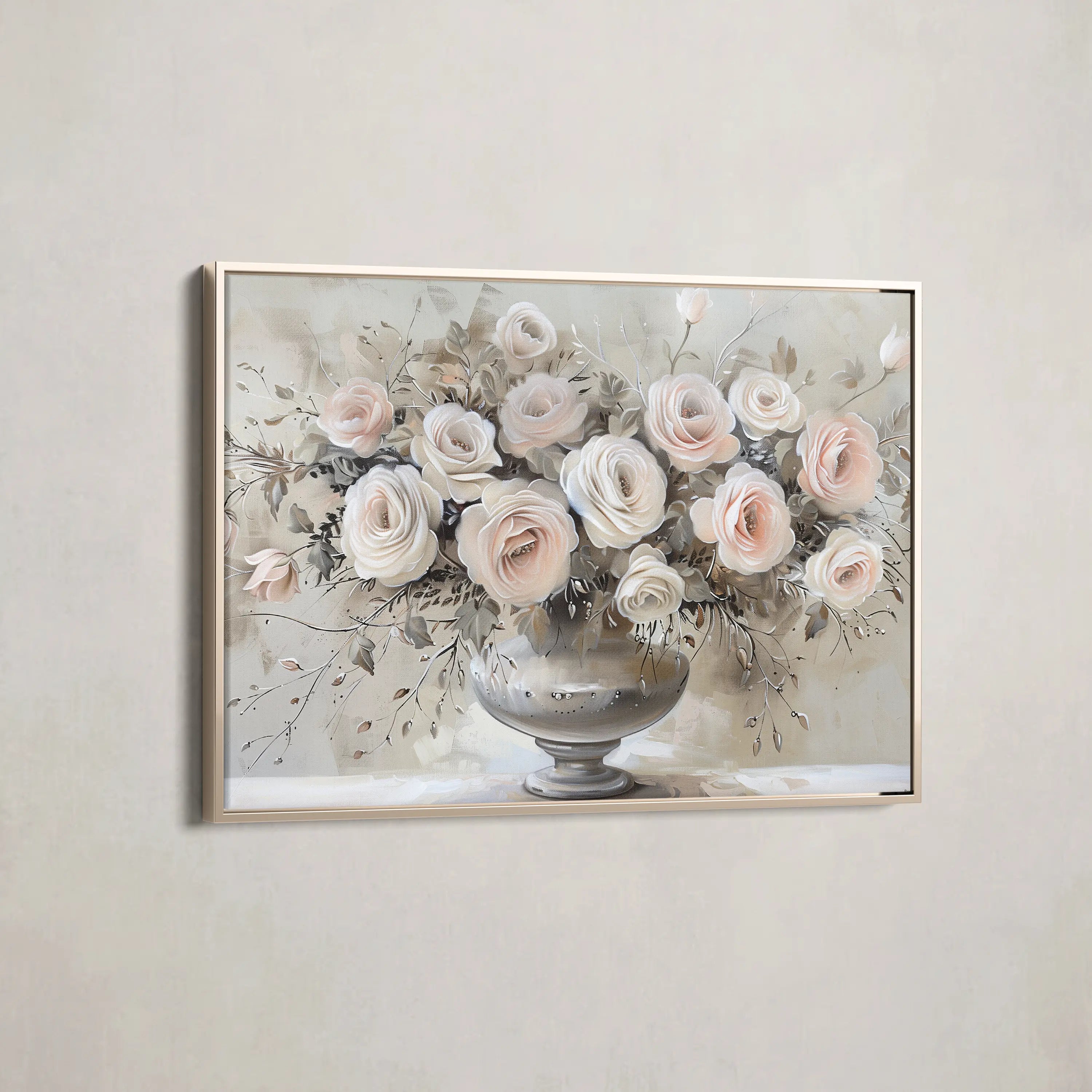 Floral Canvas Wall Art WAD891-F 90 x 60 cm / Stretched on hidden frame