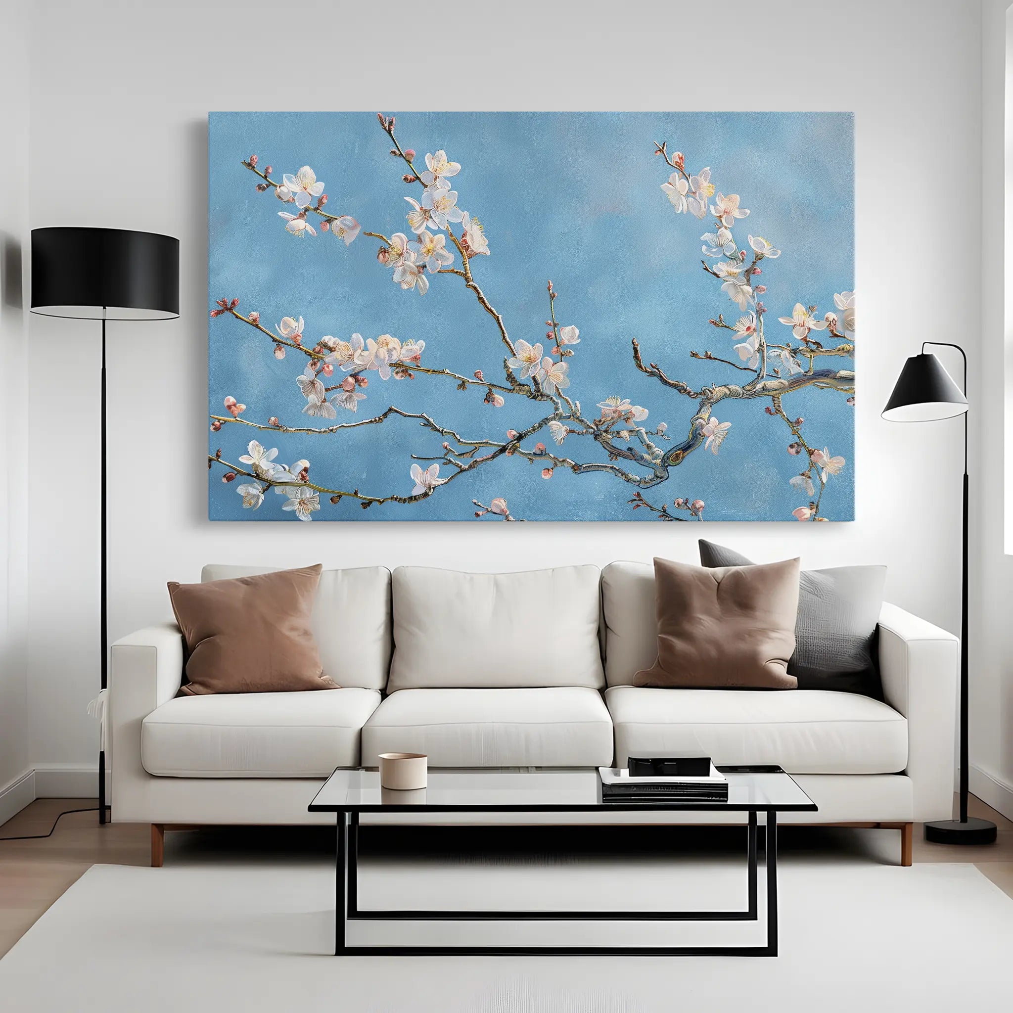 Floral Canvas Wall Art WAD892-F 90 x 60 cm / Stretched on hidden frame