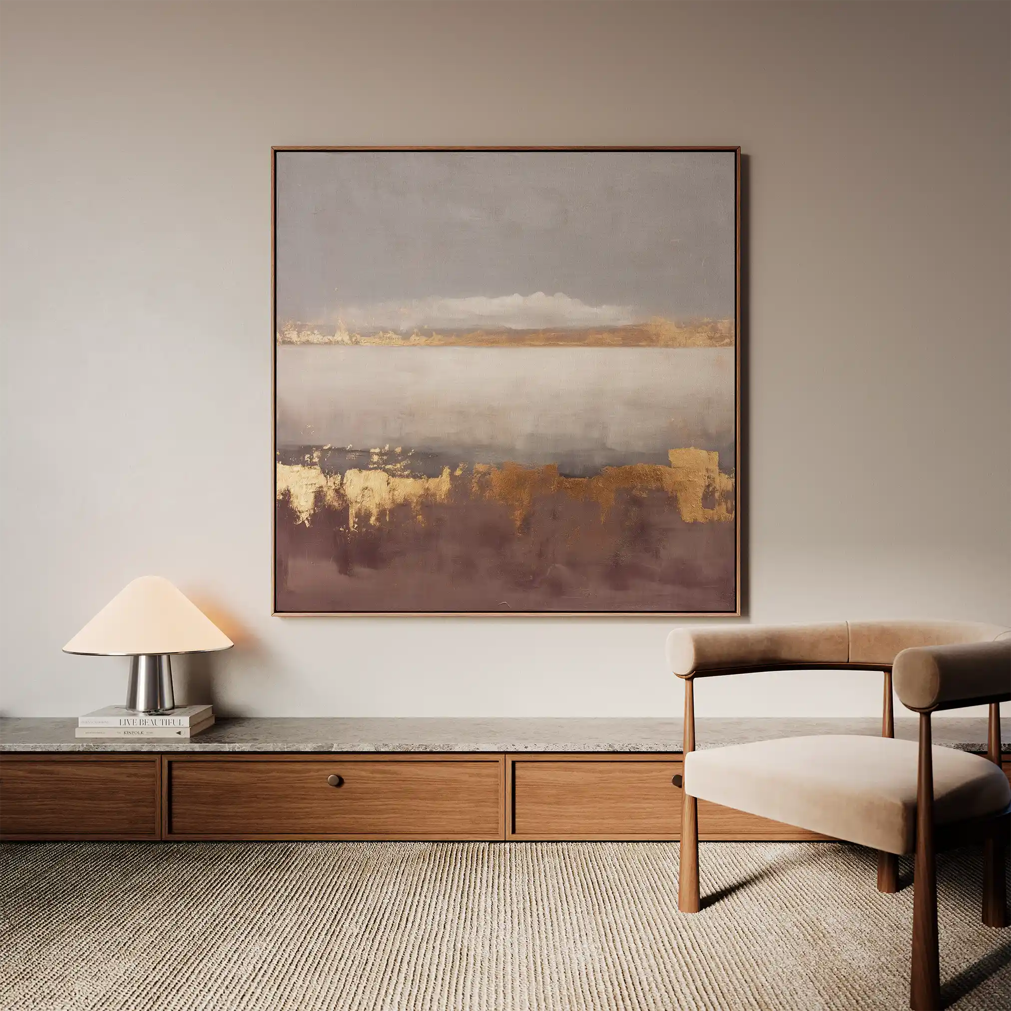 Abstract 893 Canvas Art 60 x 60 cm / Stretched on hidden frame