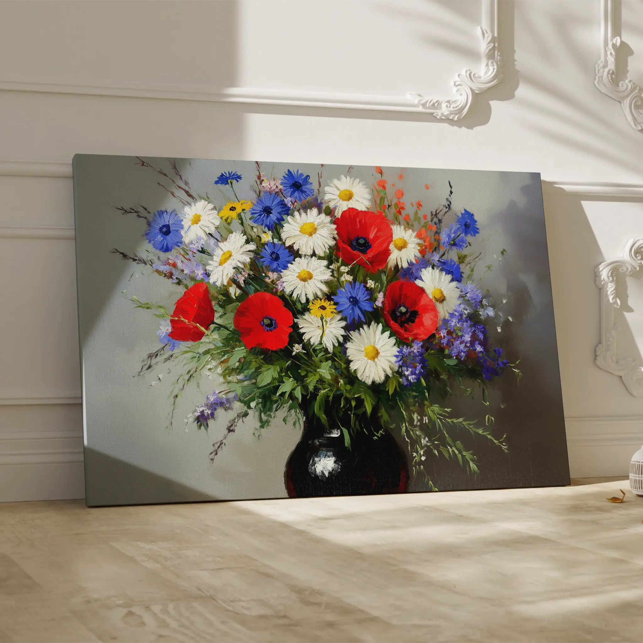 Floral Canvas Wall Art WAD893-F 90 x 60 cm / Stretched on hidden frame