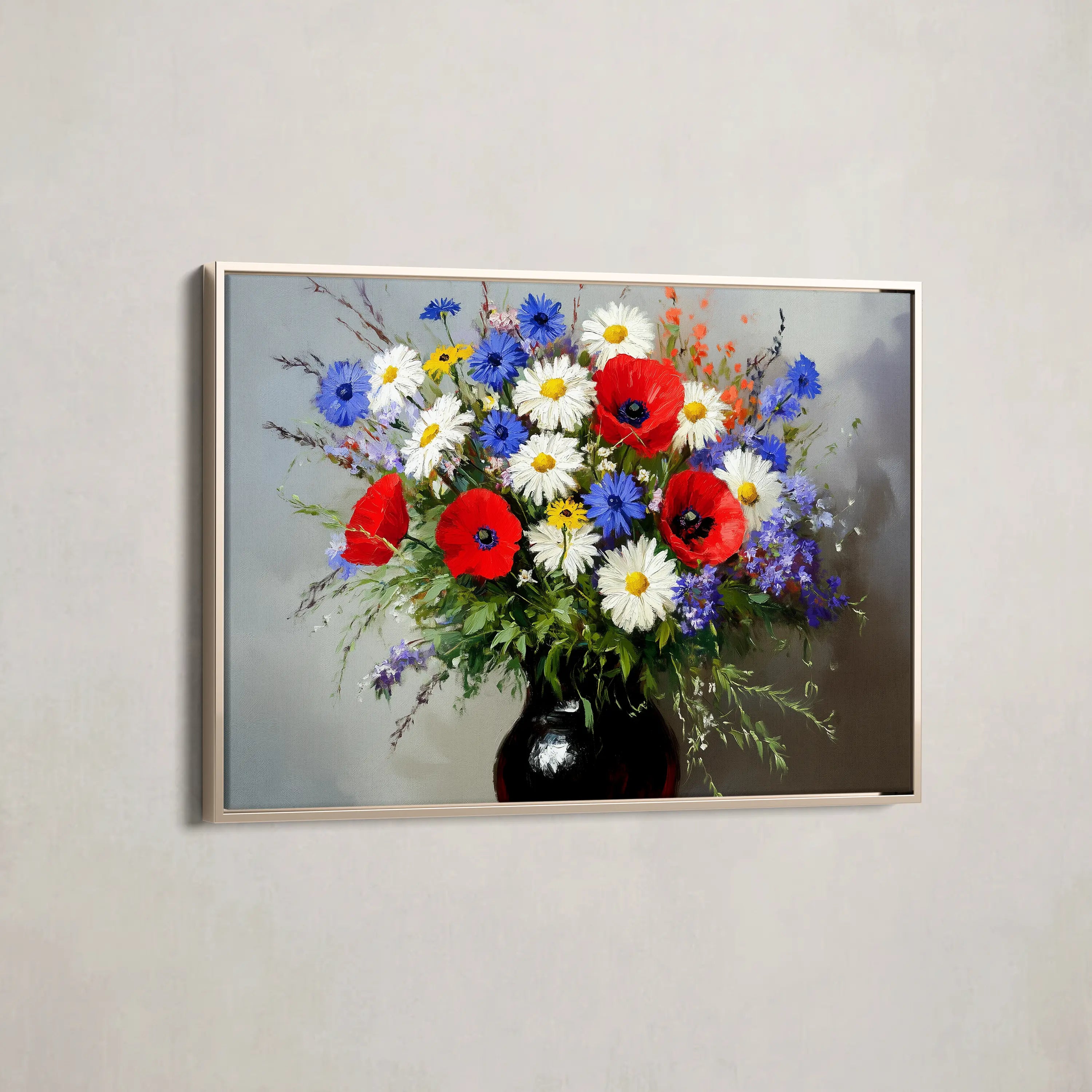 Floral Canvas Wall Art WAD893-F 90 x 60 cm / Stretched on hidden frame