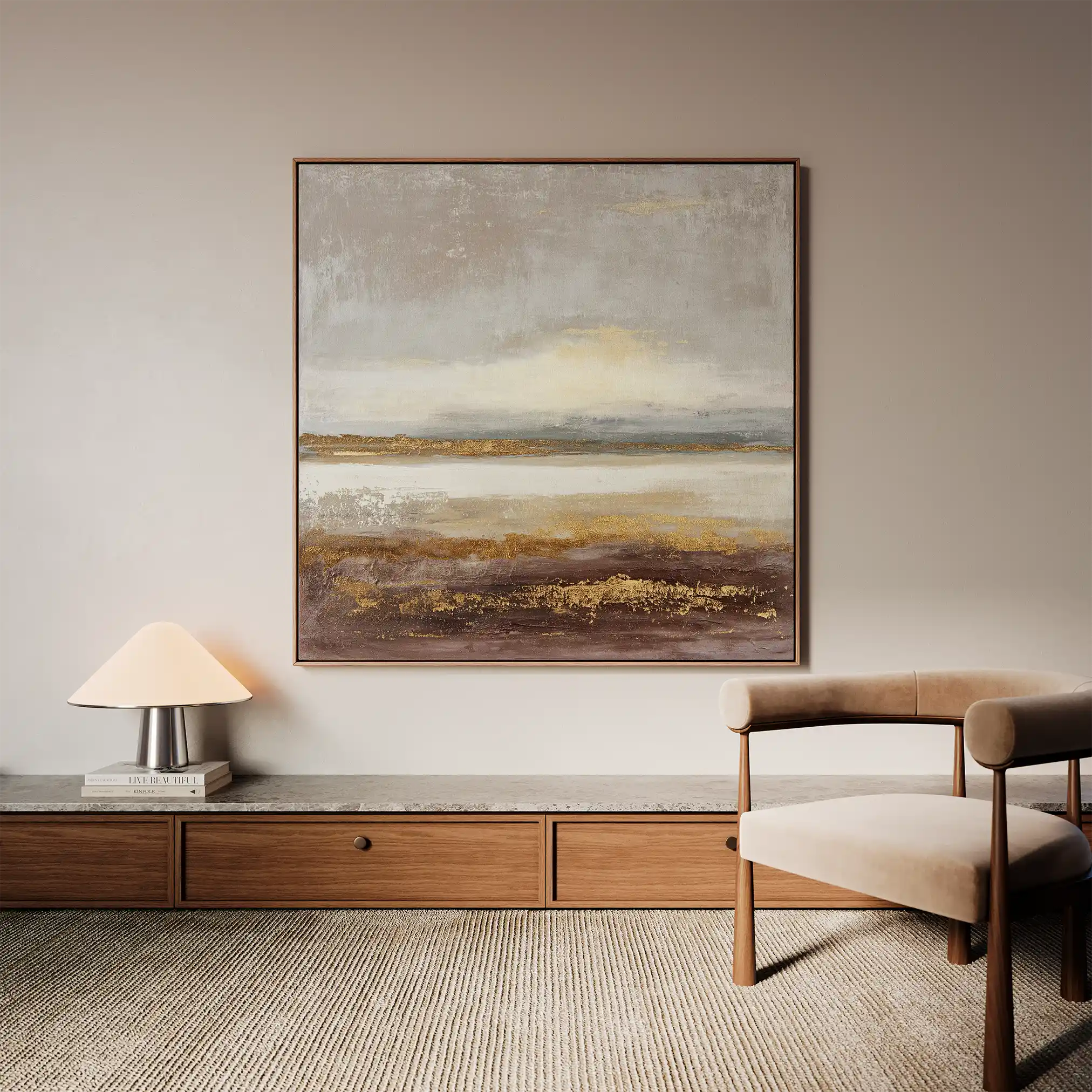 Abstract 894 Canvas Art 60 x 60 cm / Stretched on hidden frame