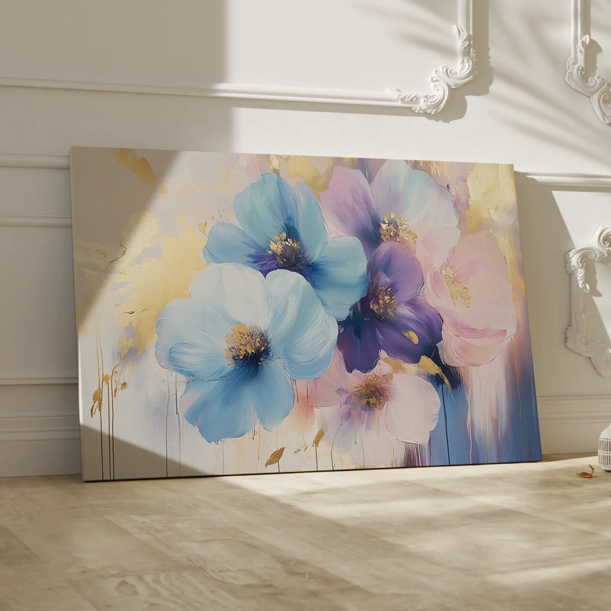 Floral Canvas Wall Art WAD894-F 90 x 60 cm / Stretched on hidden frame