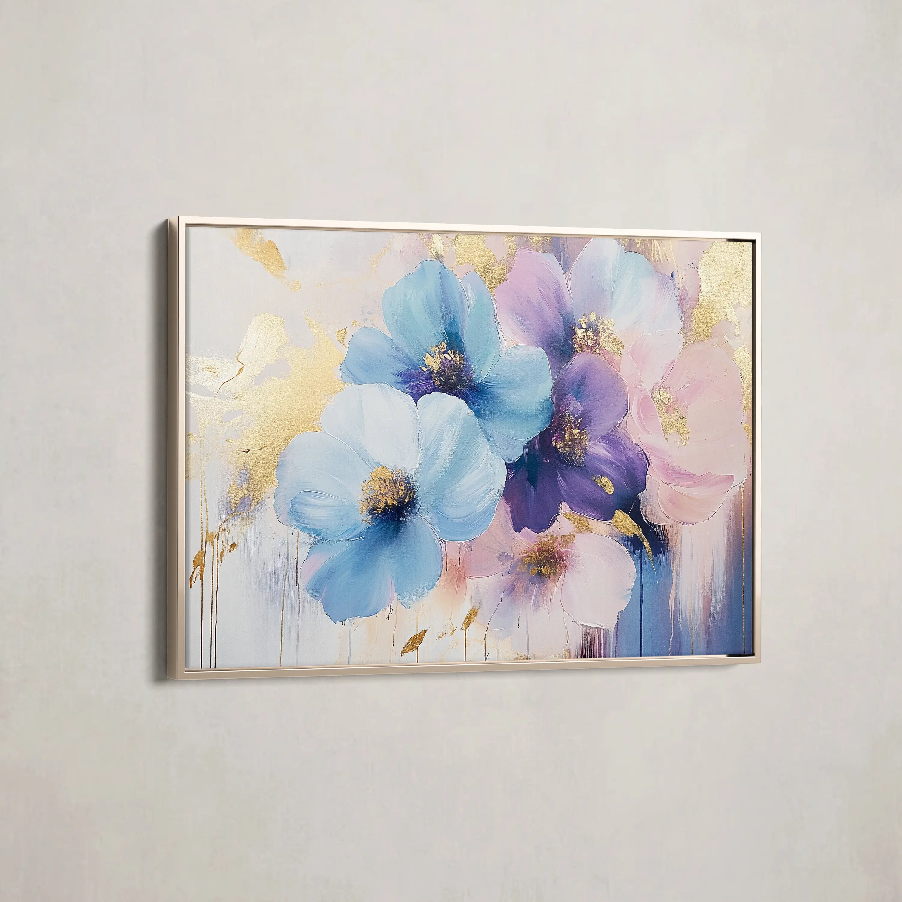 Floral Canvas Wall Art WAD894-F 90 x 60 cm / Stretched on hidden frame