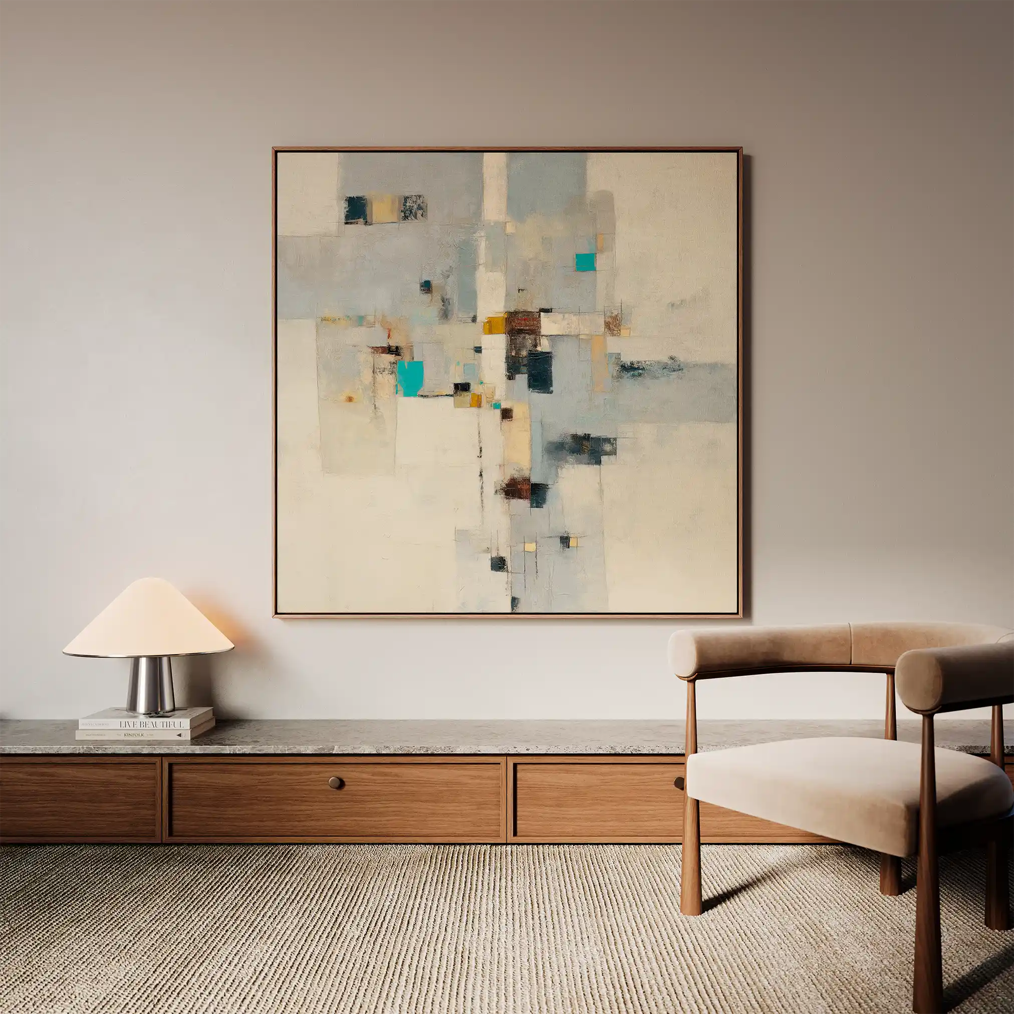 Abstract 895 Canvas Art 60 x 60 cm / Stretched on hidden frame