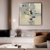Abstract 895 Canvas Art 60 x 60 cm / Stretched on hidden frame