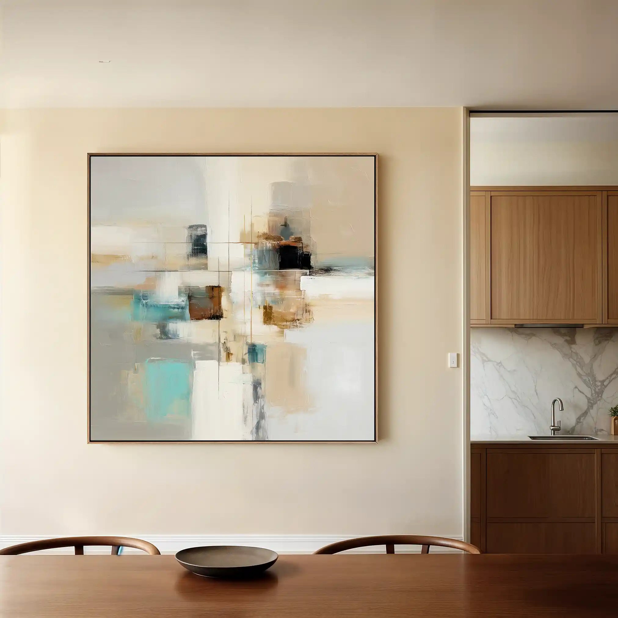 Abstract 897 Canvas Art 60 x 60 cm / Stretched on hidden frame