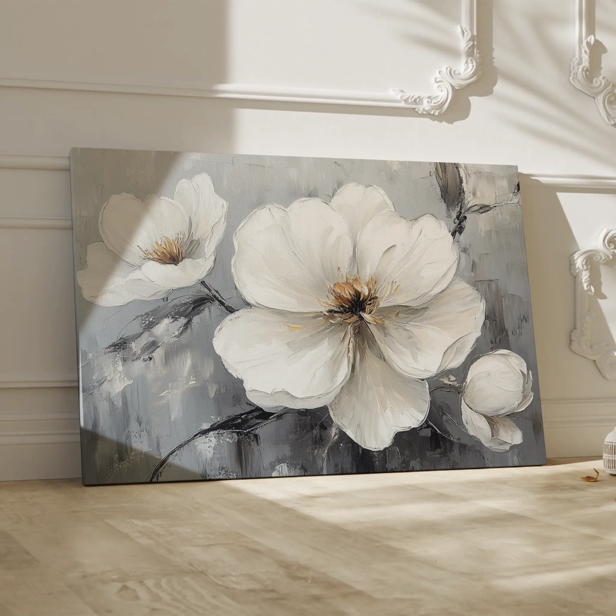 Floral Canvas Wall Art WAD899-F 90 x 60 cm / Stretched on hidden frame