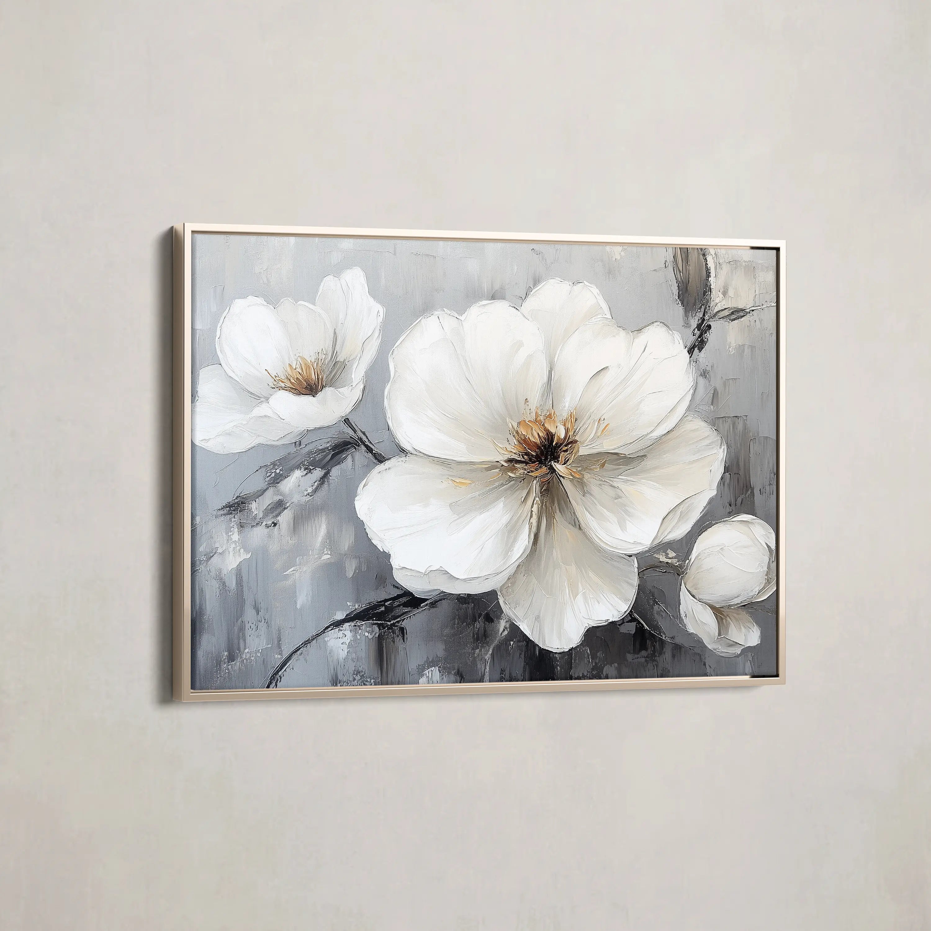 Floral Canvas Wall Art WAD899-F 90 x 60 cm / Stretched on hidden frame