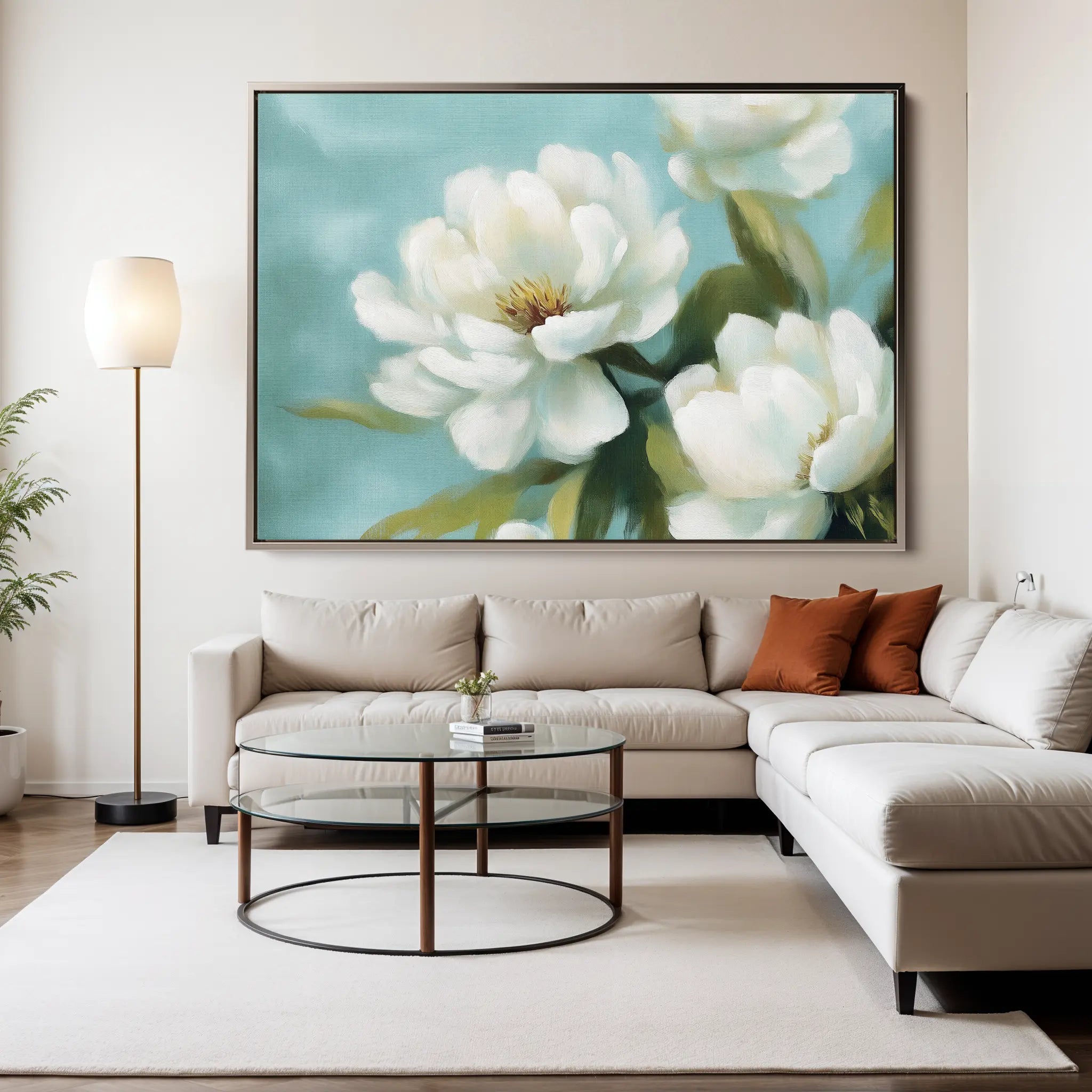 Floral Canvas Wall Art WAD900-F 90 x 60 cm / Stretched on hidden frame