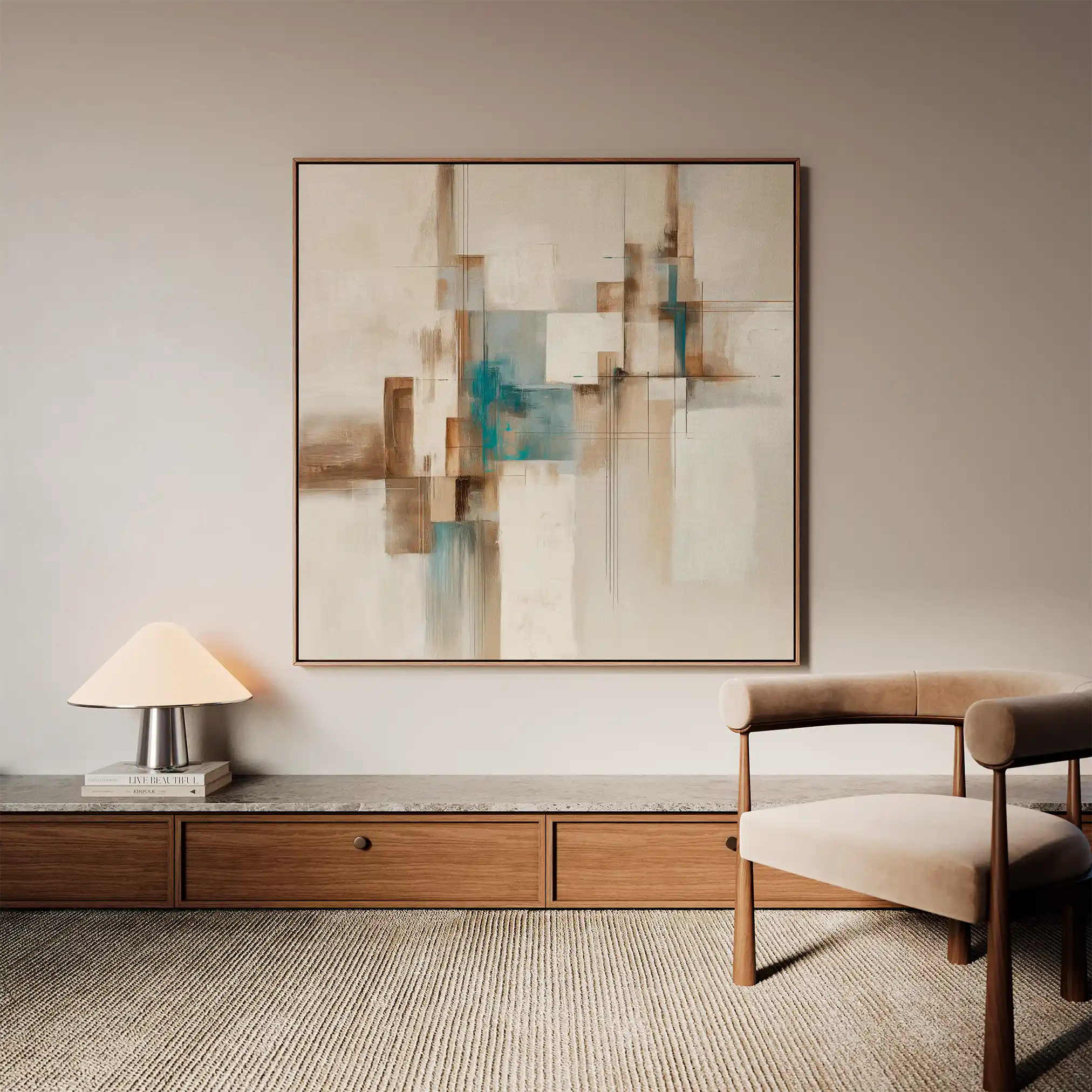 Abstract 903 Canvas Art 60 x 60 cm / Stretched on hidden frame