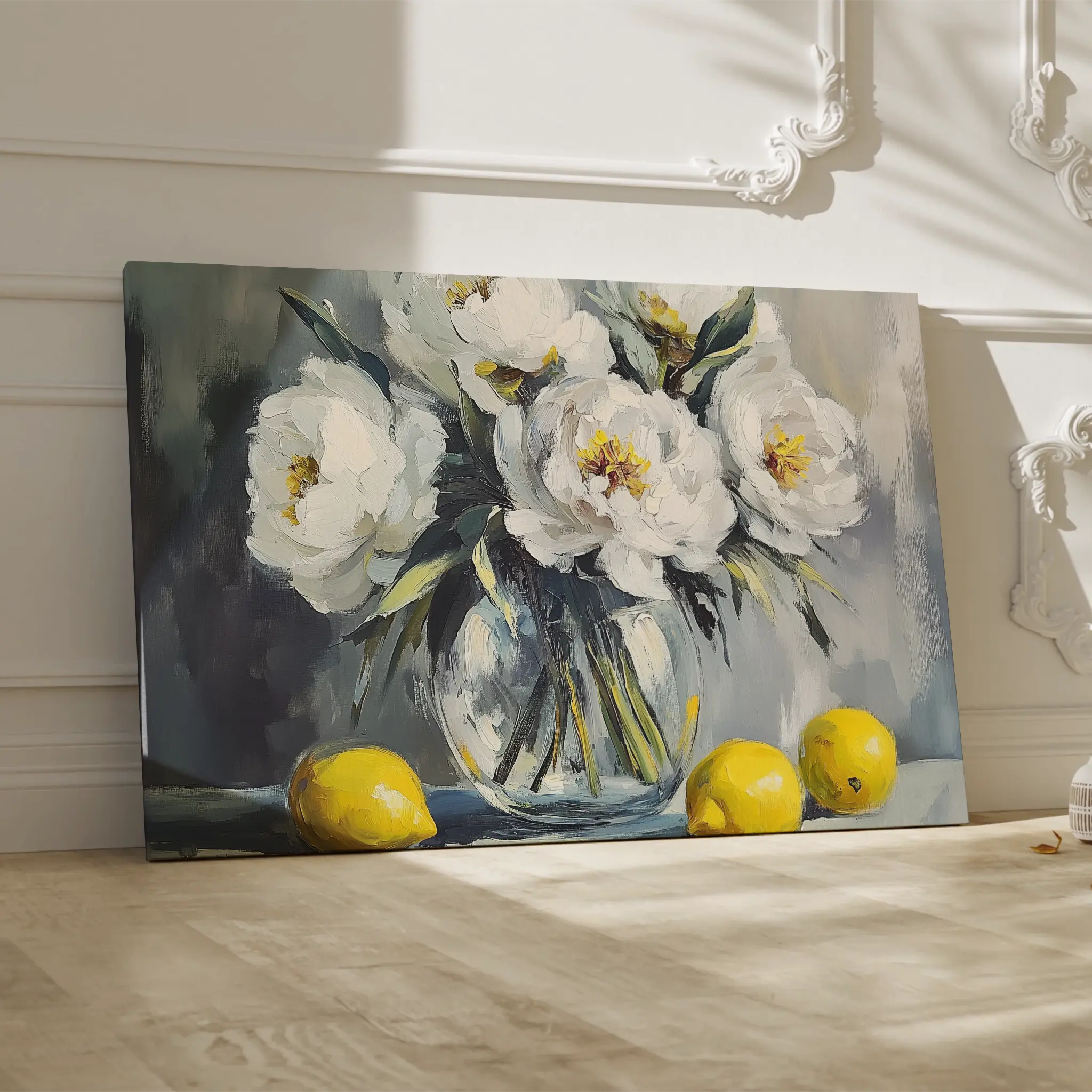 Floral Canvas Wall Art WAD905-F 90 x 60 cm / Stretched on hidden frame