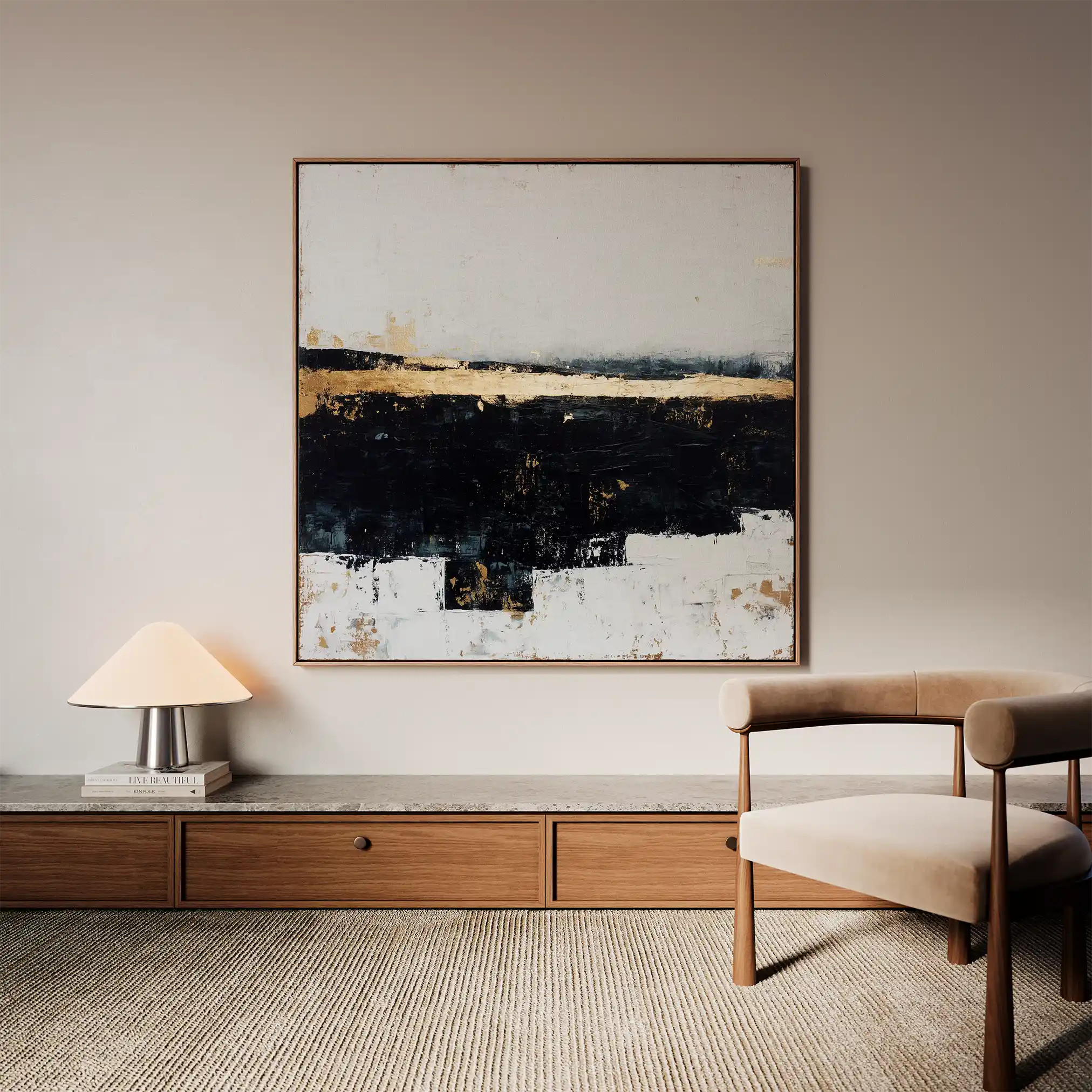 Abstract 906 Canvas Art 60 x 60 cm / Stretched on hidden frame